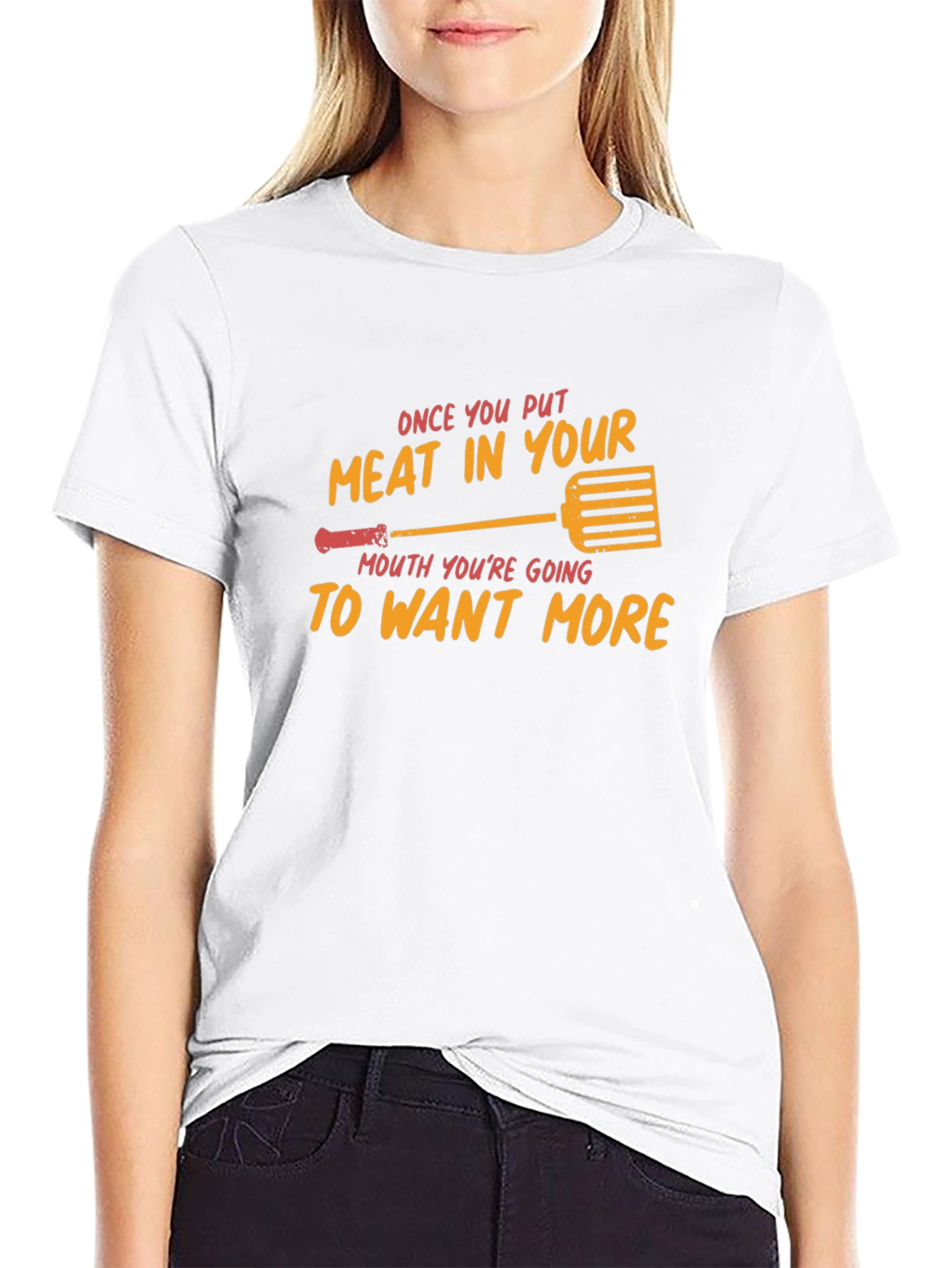 Meat In Your Mouth BBQ Grilling Funny T-Shirt