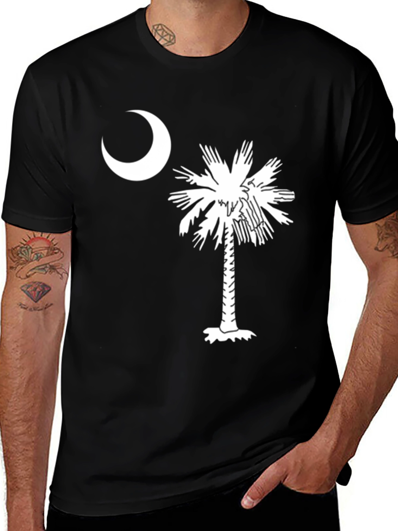 South Carolina Flag Graphic T-Shirt