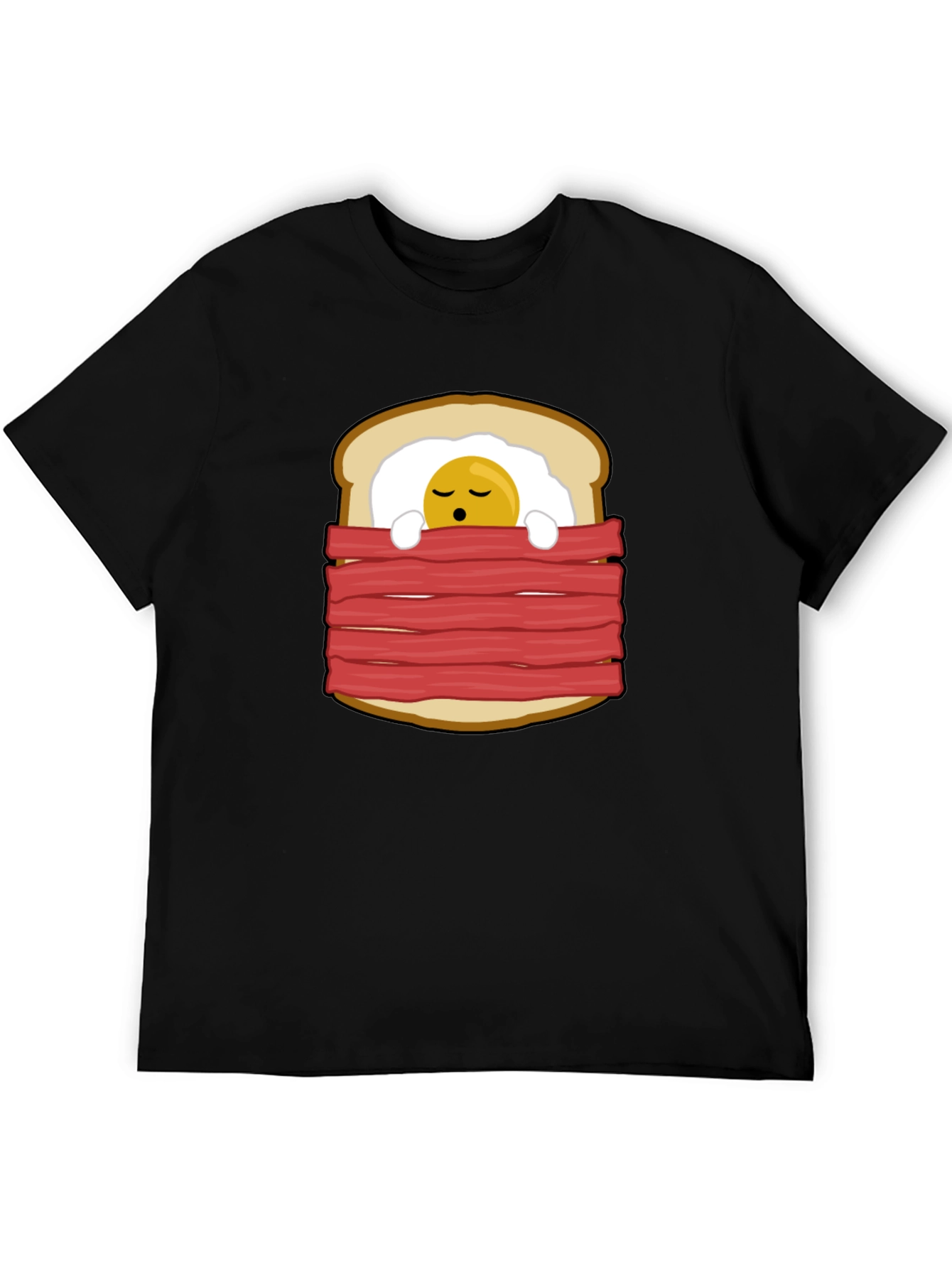 Funny Breakfast in Bed Graphic T-Shirt
