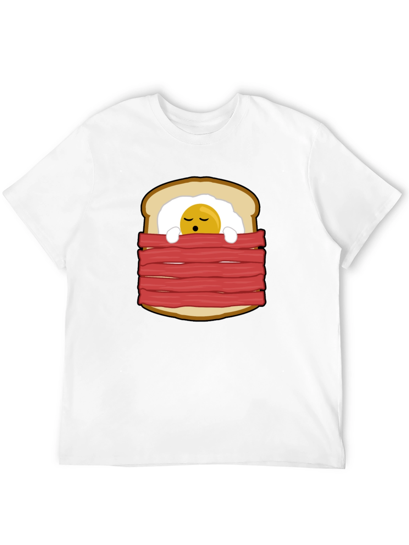 Funny Breakfast in Bed Graphic T-Shirt