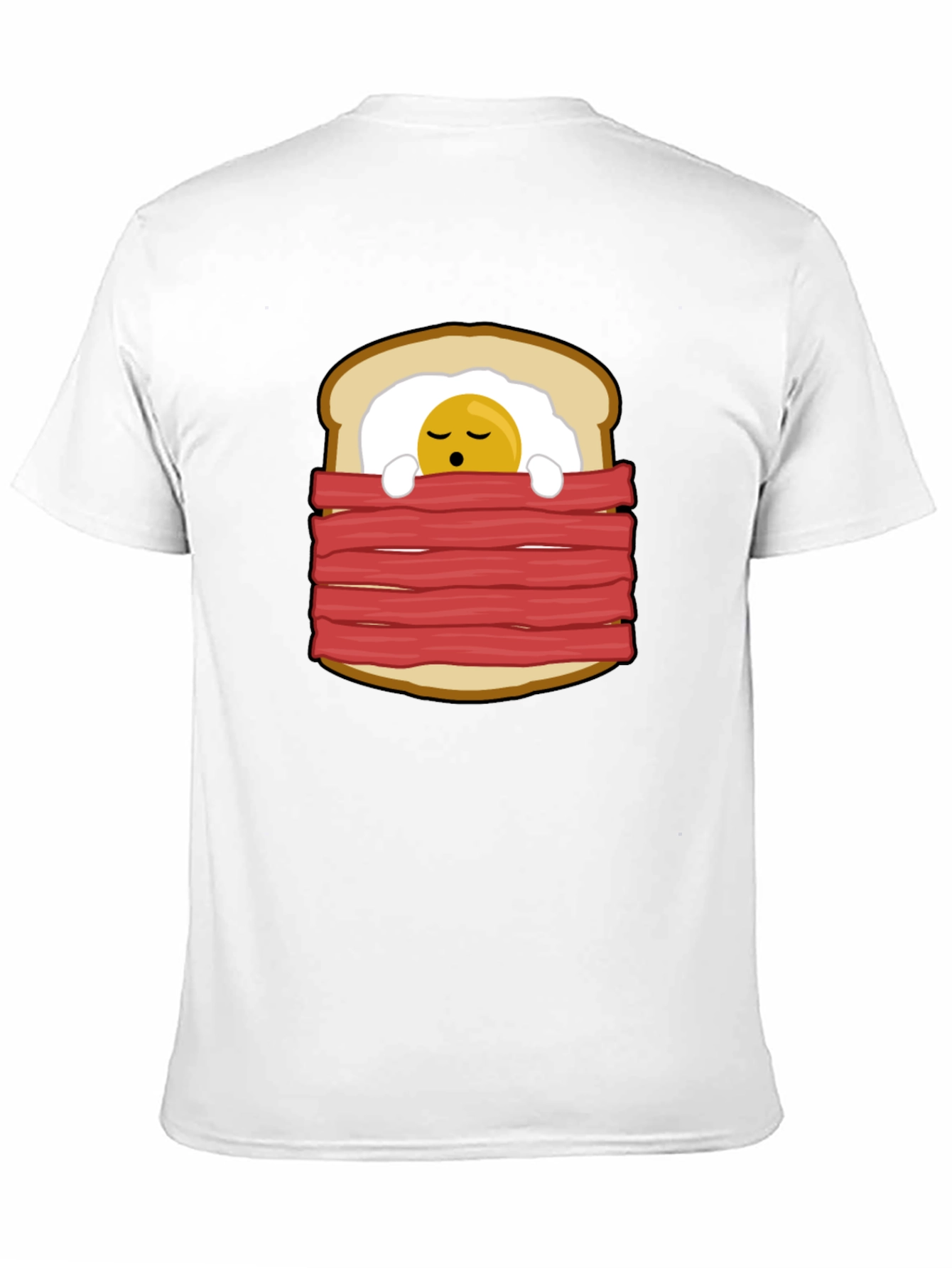 Funny Breakfast in Bed Graphic T-Shirt