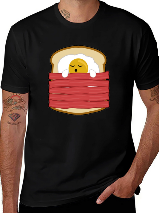 Funny Breakfast in Bed Graphic T-Shirt