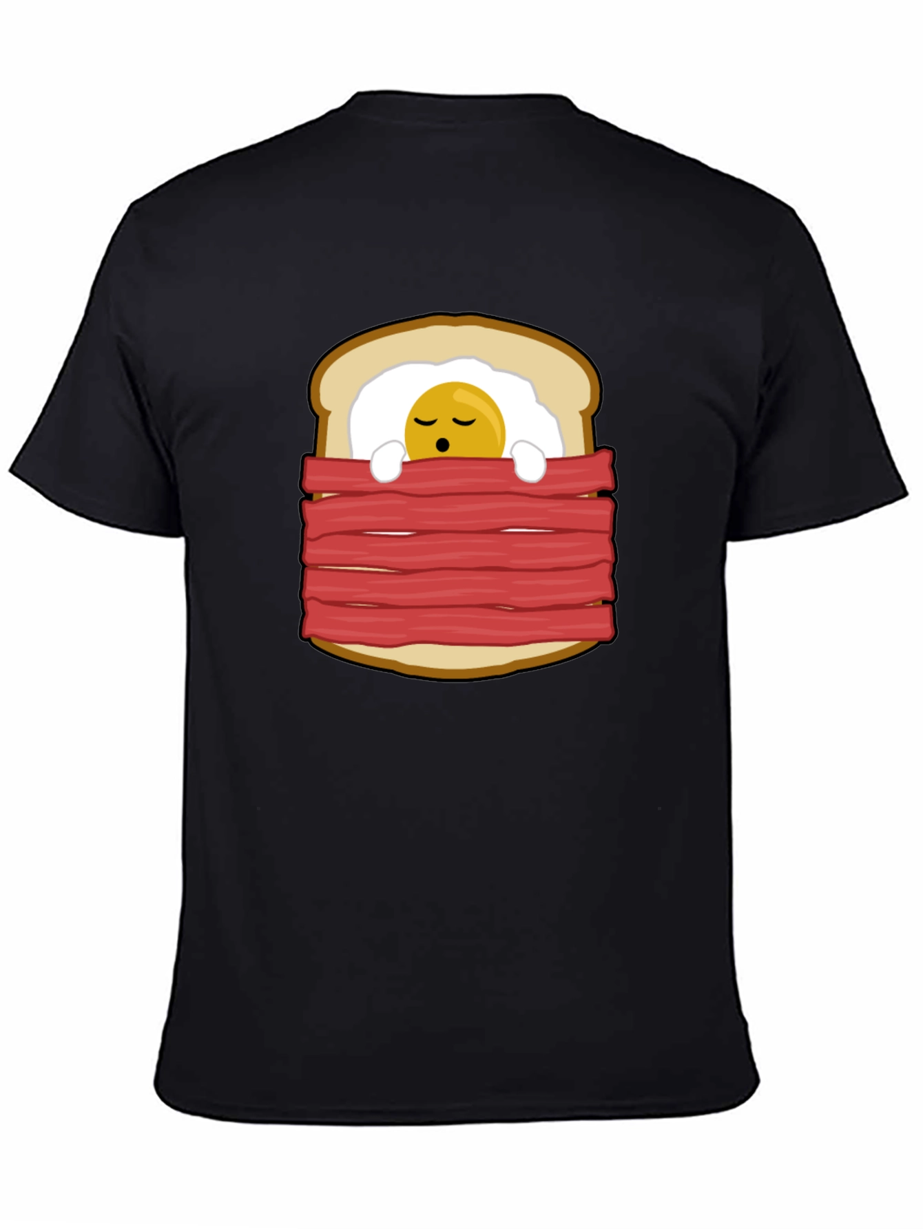 Funny Breakfast in Bed Graphic T-Shirt