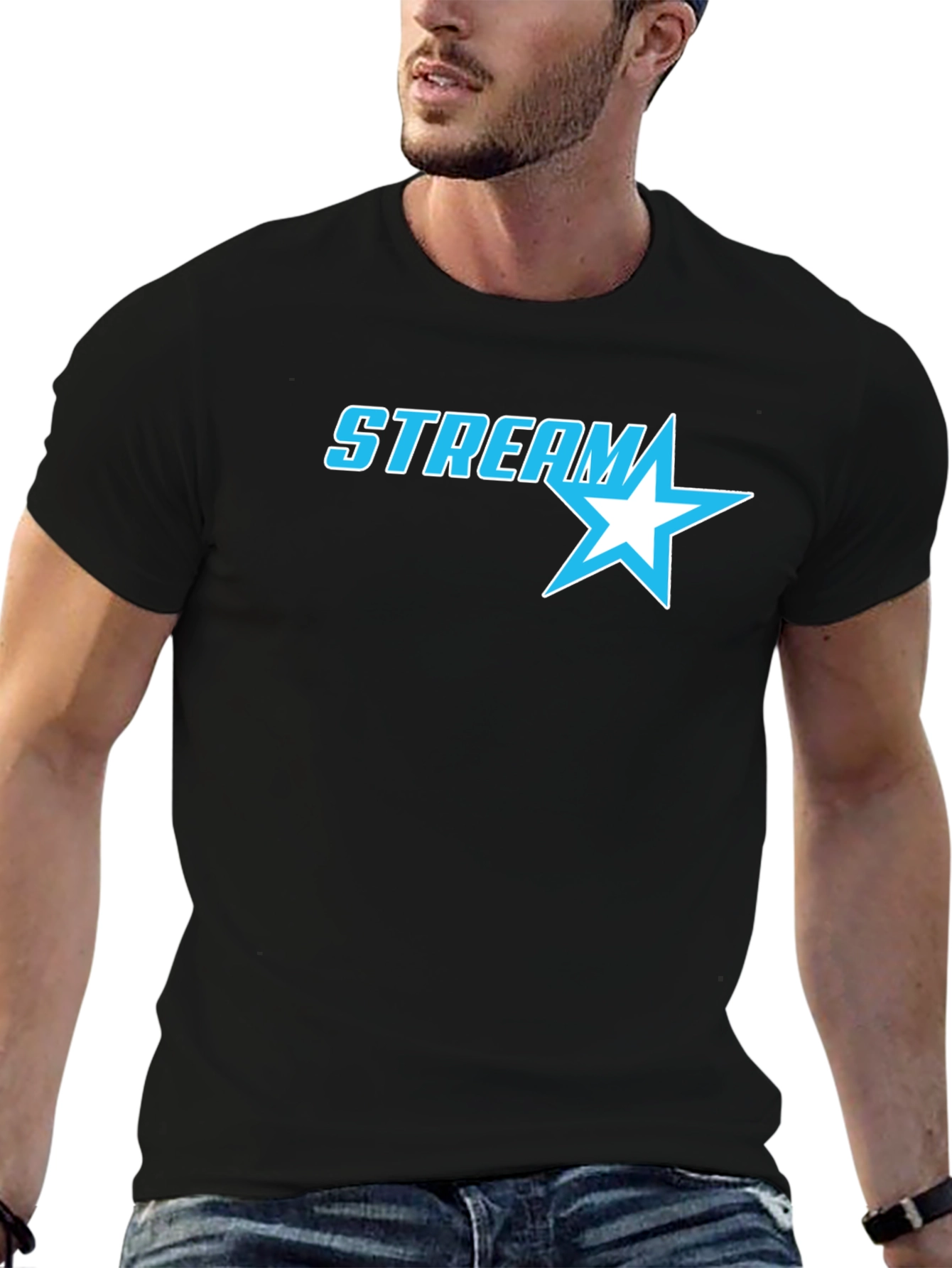Stream Star Graphic T-Shirt - Black