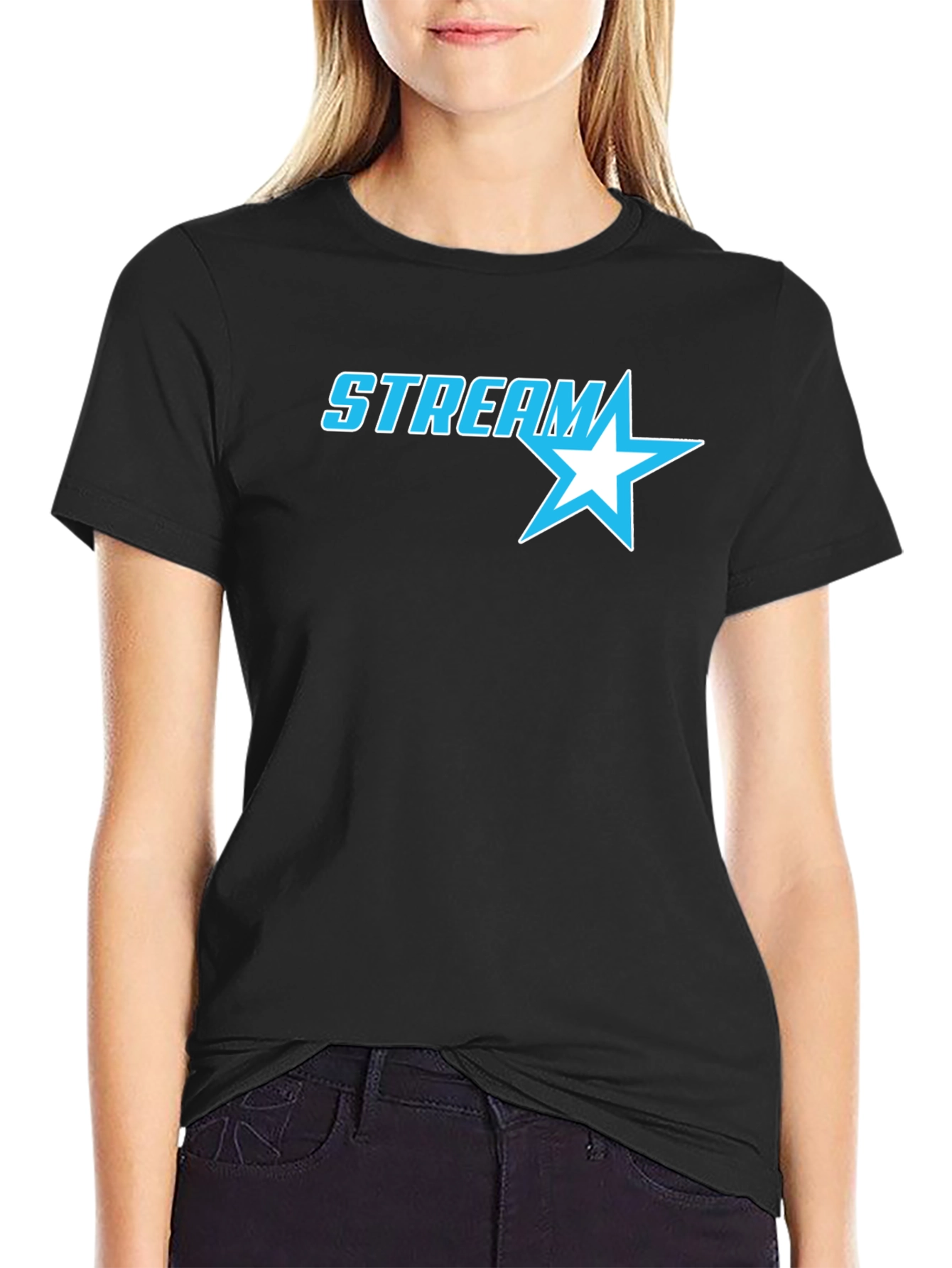 Stream Star Graphic T-Shirt - Black