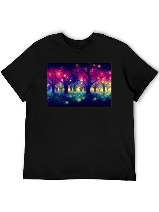 Enchanted Forest Graphic Black T-Shirt
