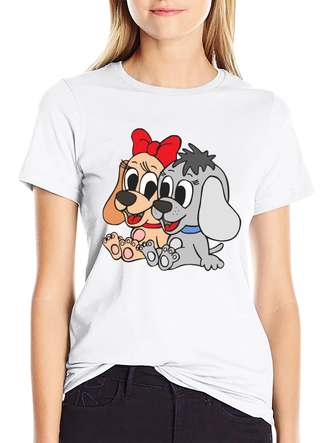 Dog Cartoon Graphic T-Shirt