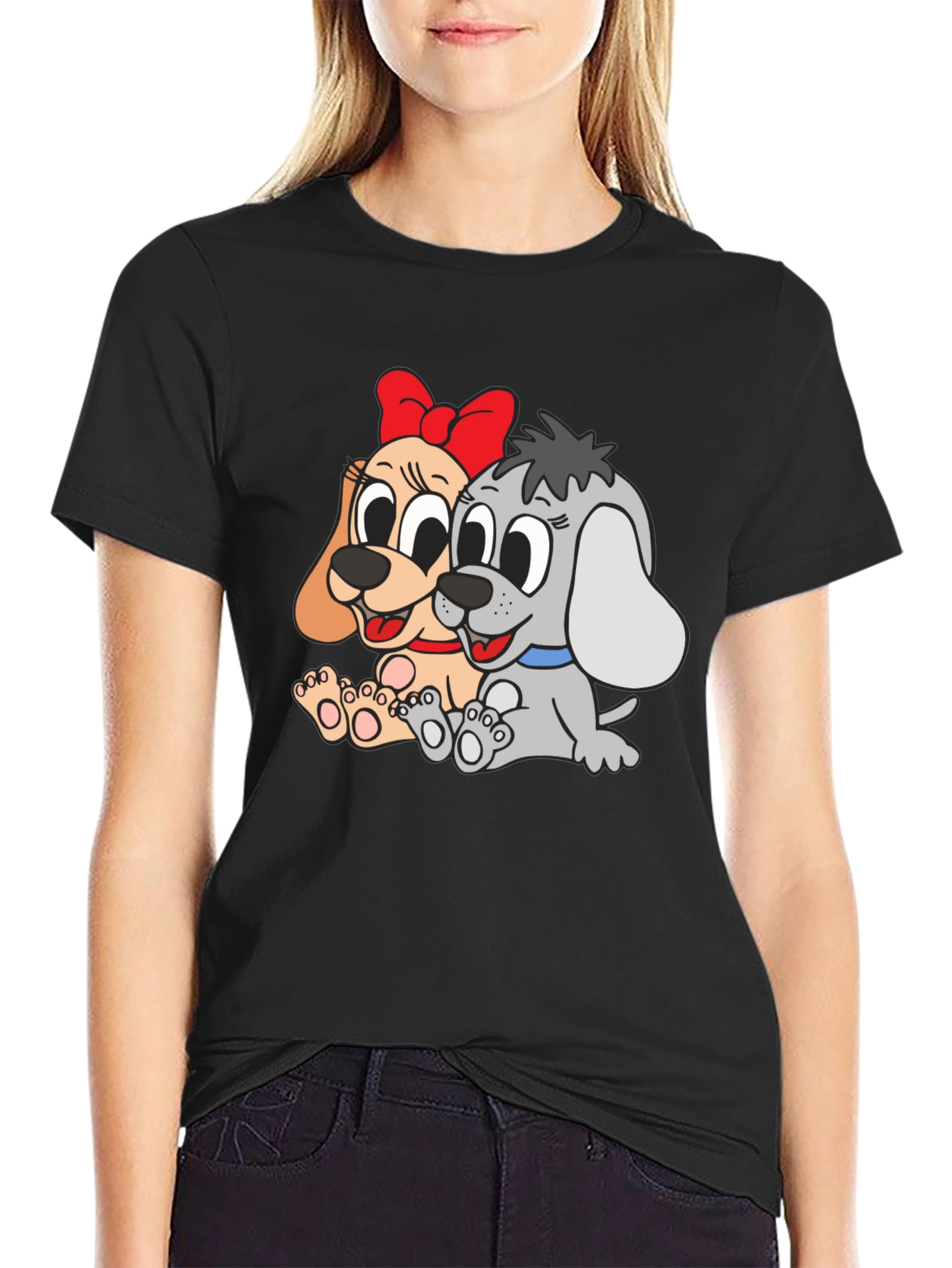 Dog Cartoon Graphic T-Shirt
