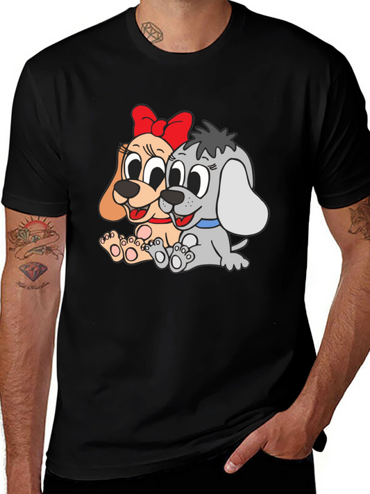 Dog Cartoon Graphic T-Shirt