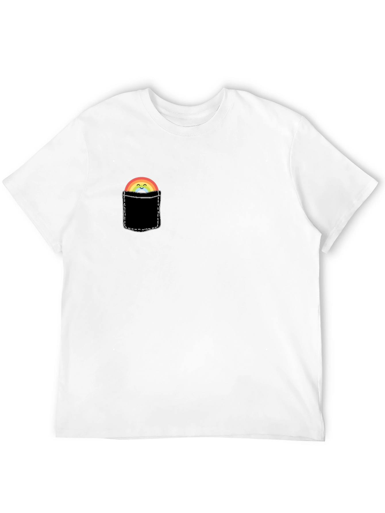 Rainbow Pocket Graphic T-Shirt