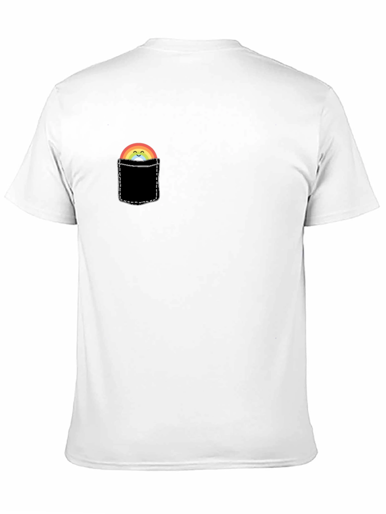 Rainbow Pocket Graphic T-Shirt
