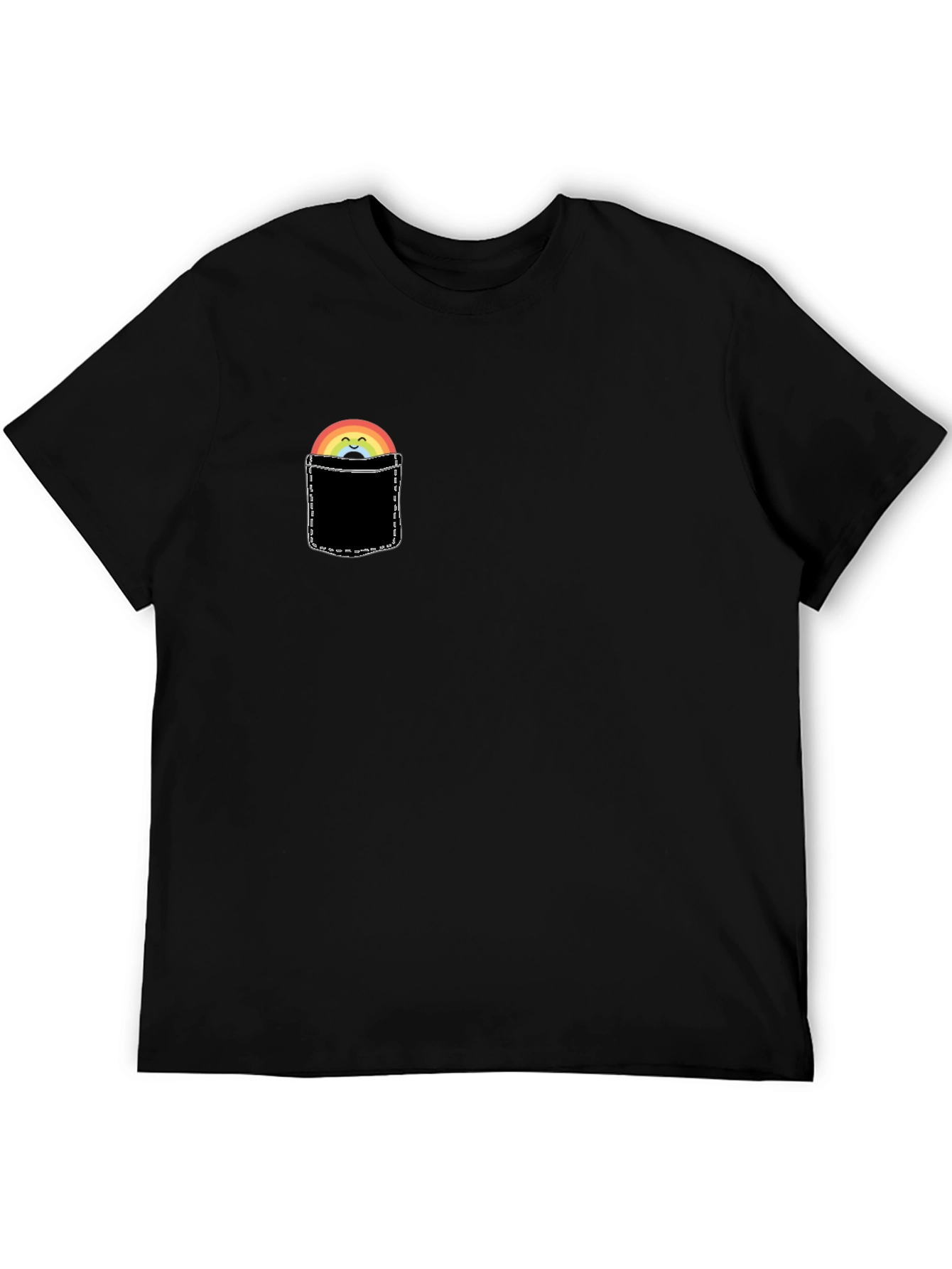 Rainbow Pocket Graphic T-Shirt