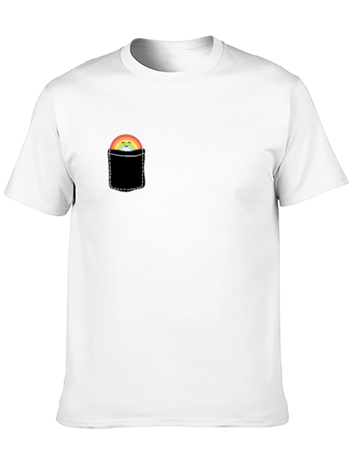 Rainbow Pocket Graphic T-Shirt