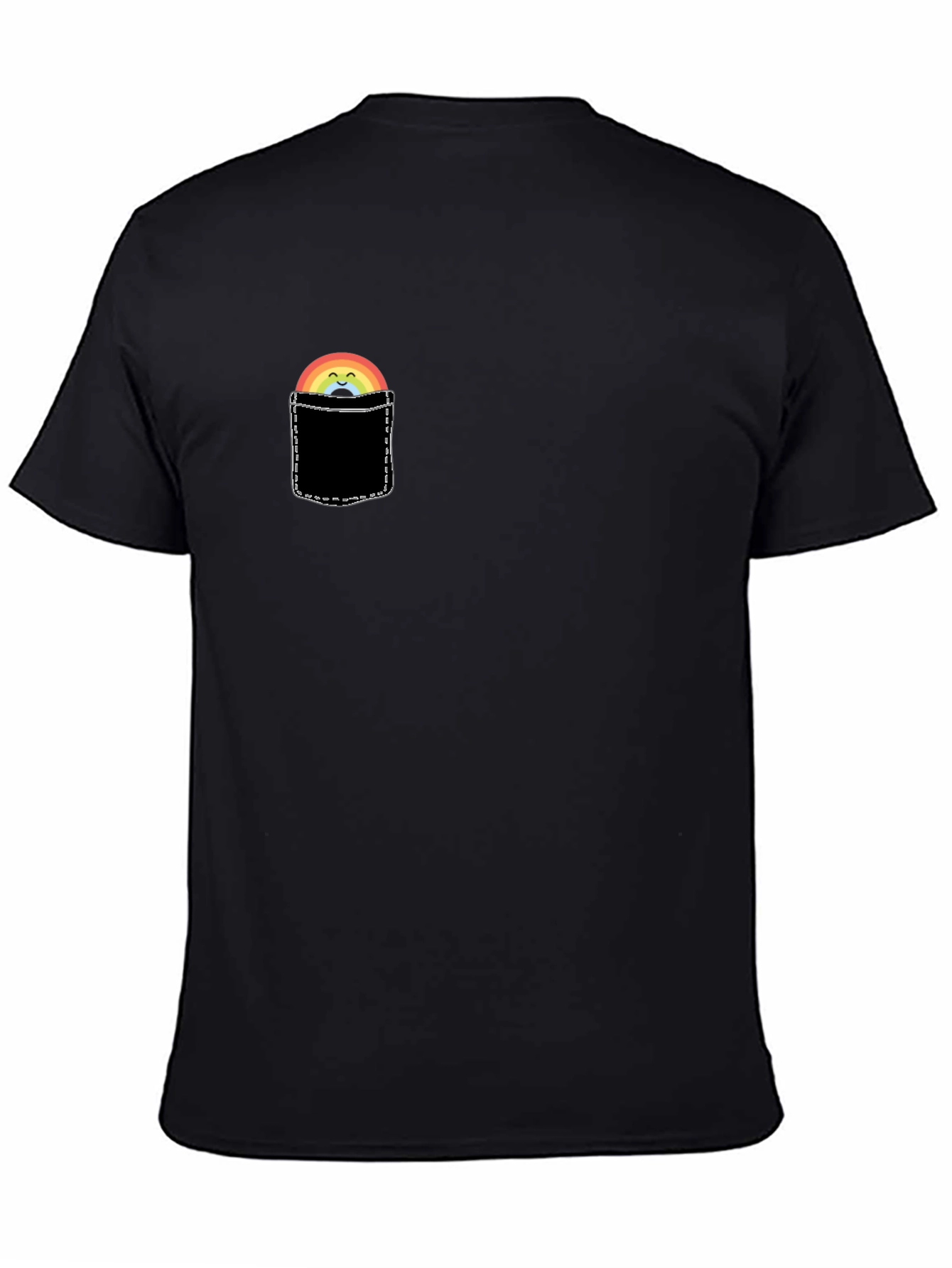 Rainbow Pocket Graphic T-Shirt