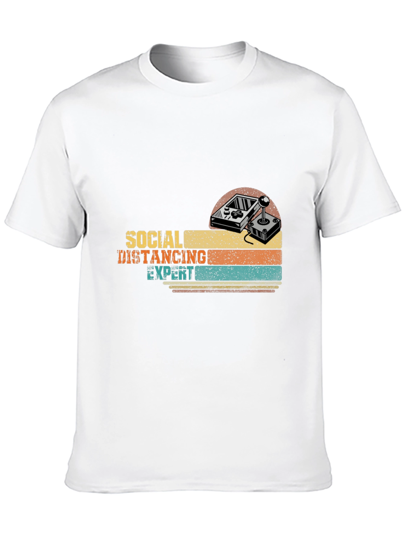 Social Distancing Expert Gamer Retro T-Shirt