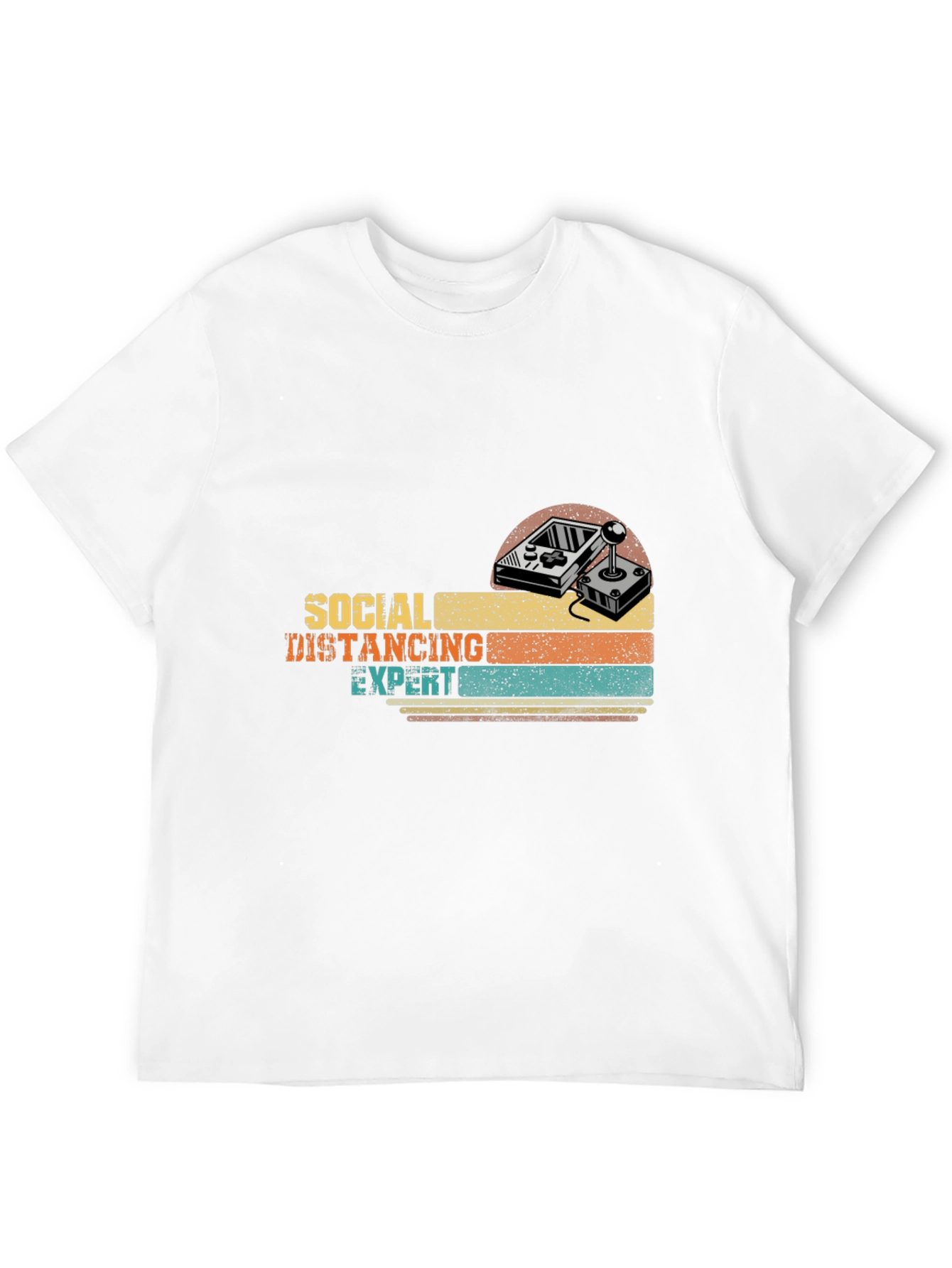 Social Distancing Expert Gamer Retro T-Shirt