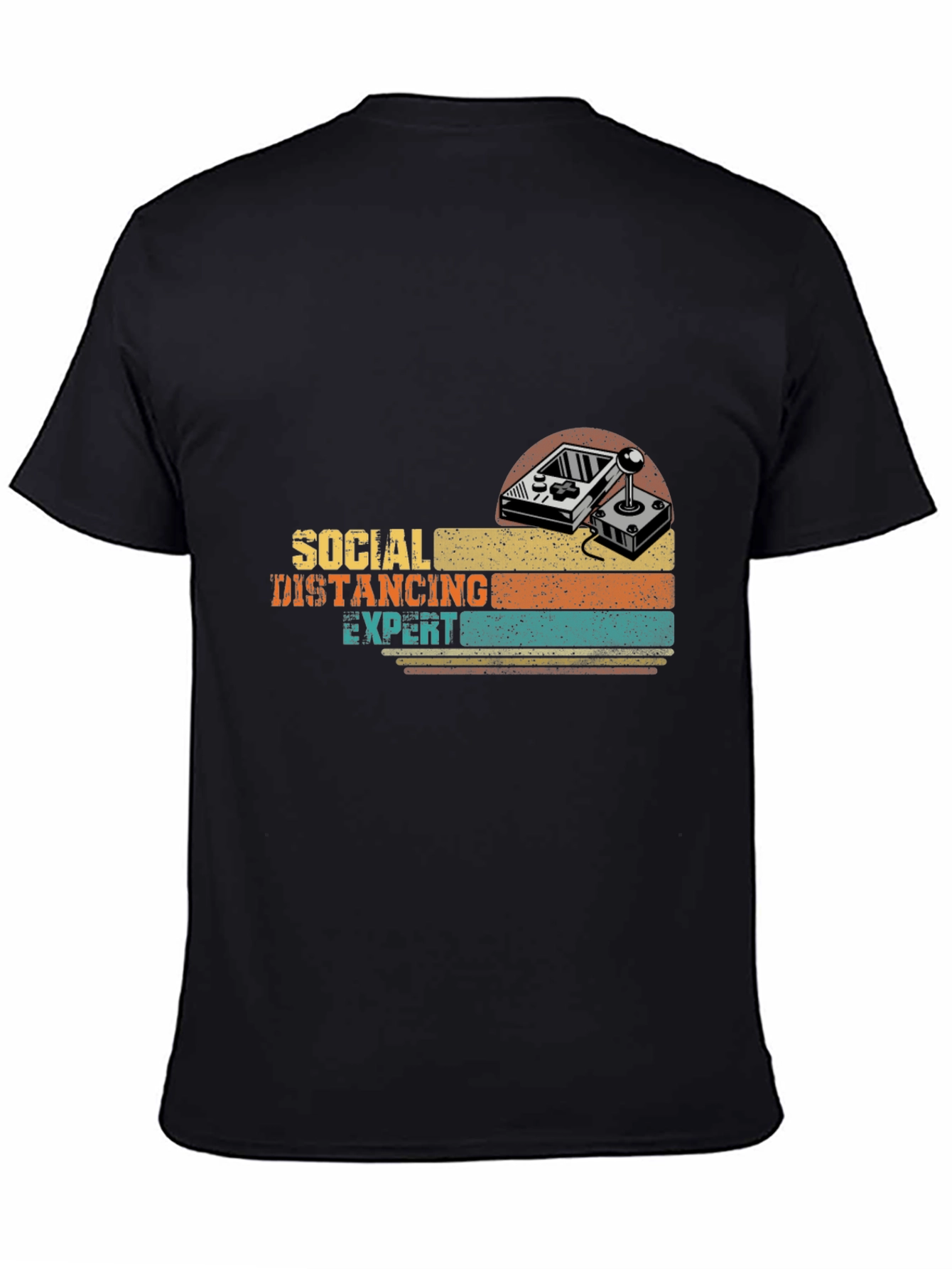 Social Distancing Expert Gamer Retro T-Shirt