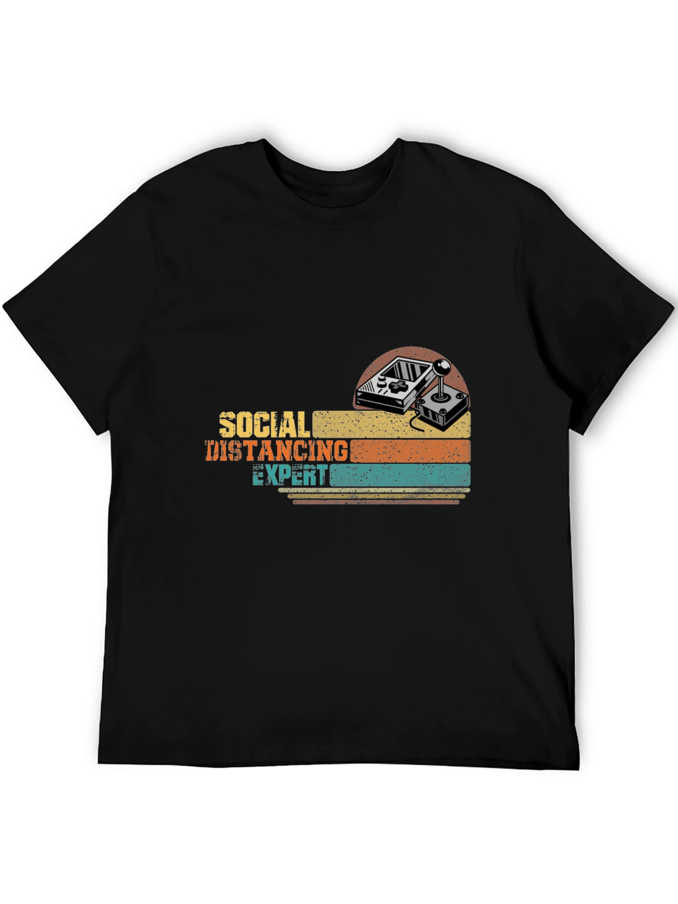 Social Distancing Expert Gamer Retro T-Shirt