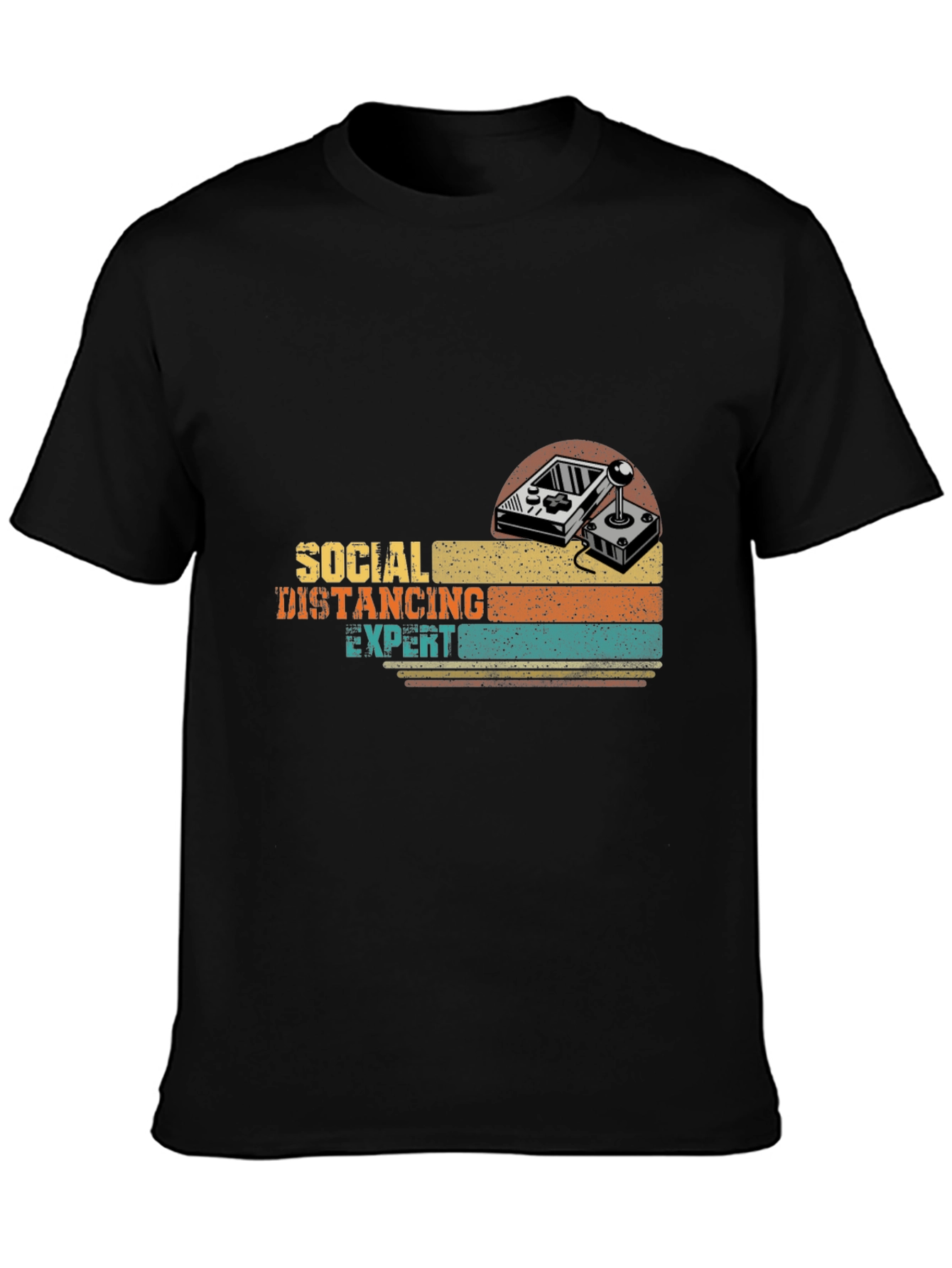 Social Distancing Expert Gamer Retro T-Shirt