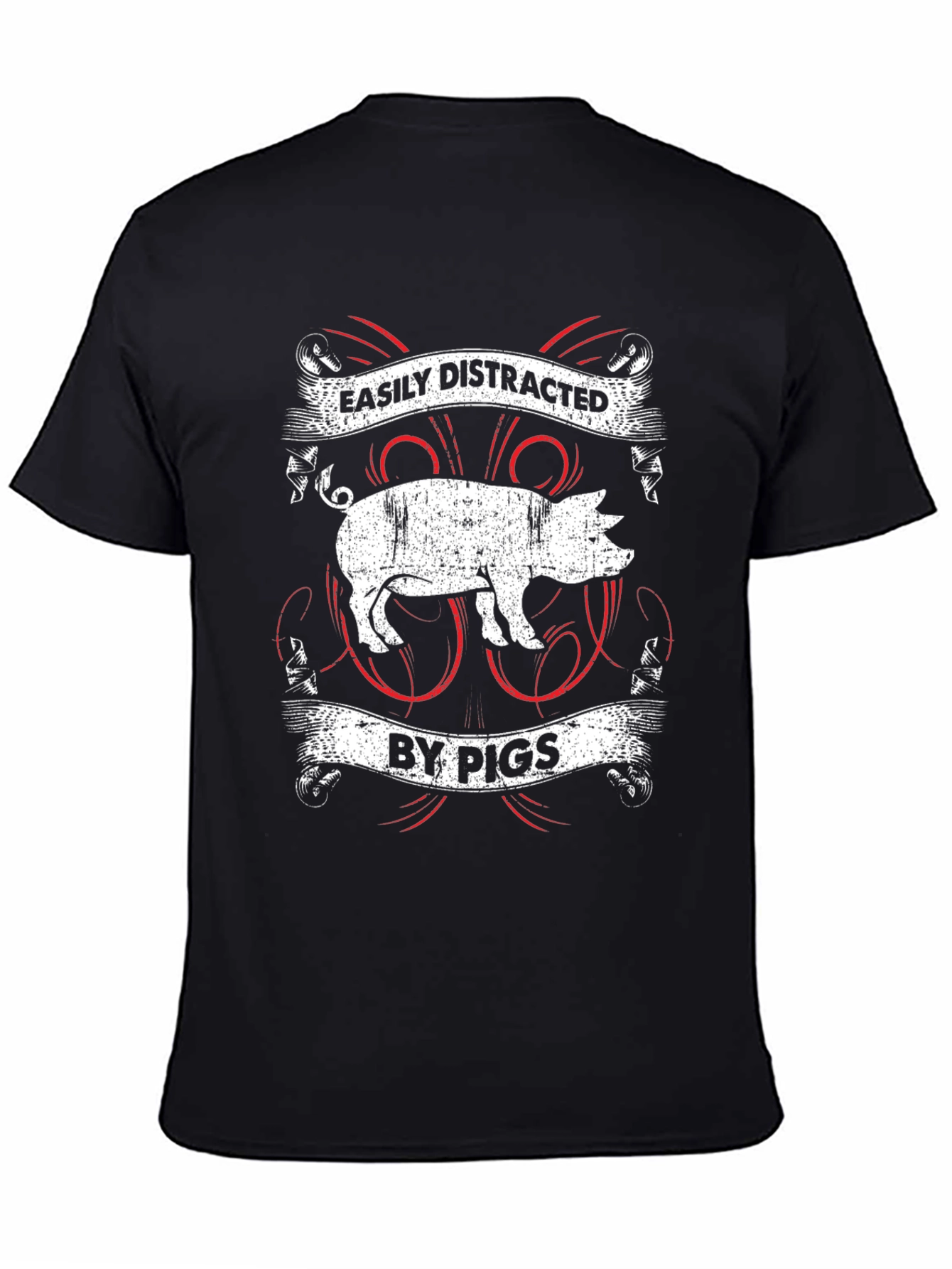 Easily Distracted By Pigs Graphic Tee