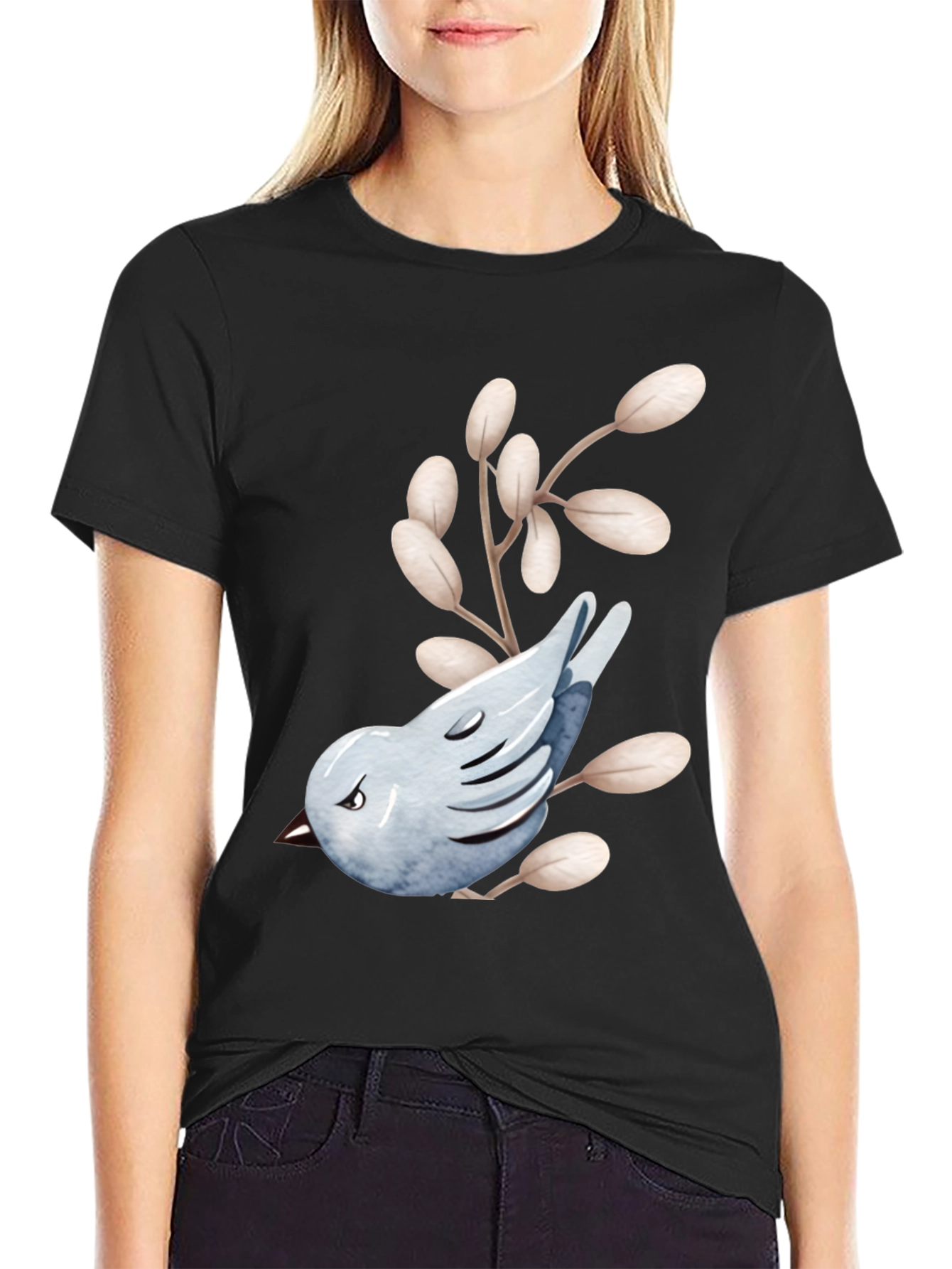 Bird & Branch Graphic Tee - Soft Cotton Blend