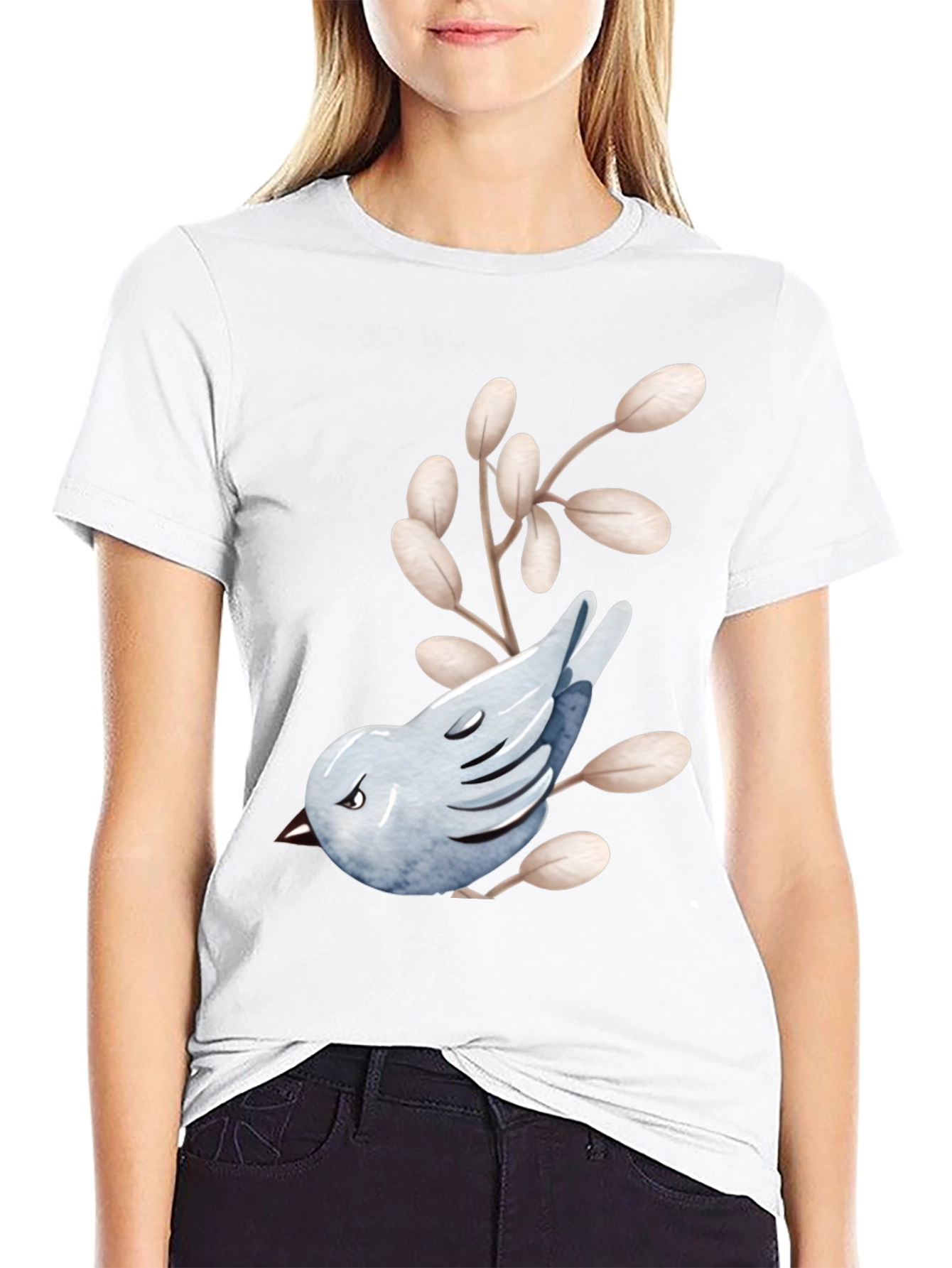 Bird & Branch Graphic Tee - Soft Cotton Blend
