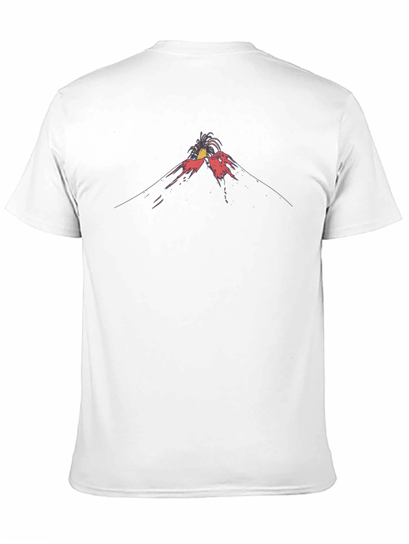 Volcano Eruption Graphic Print T-Shirt