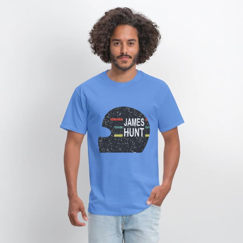 James Hunt Helmet Tee by Hunziker hunt