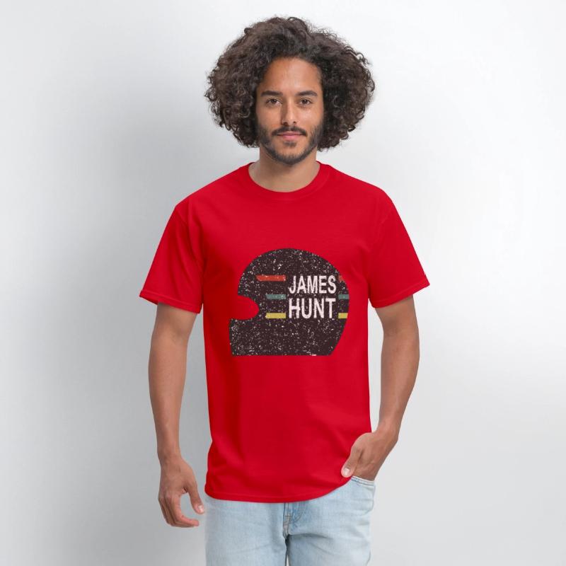 James Hunt Helmet Tee by Hunziker hunt