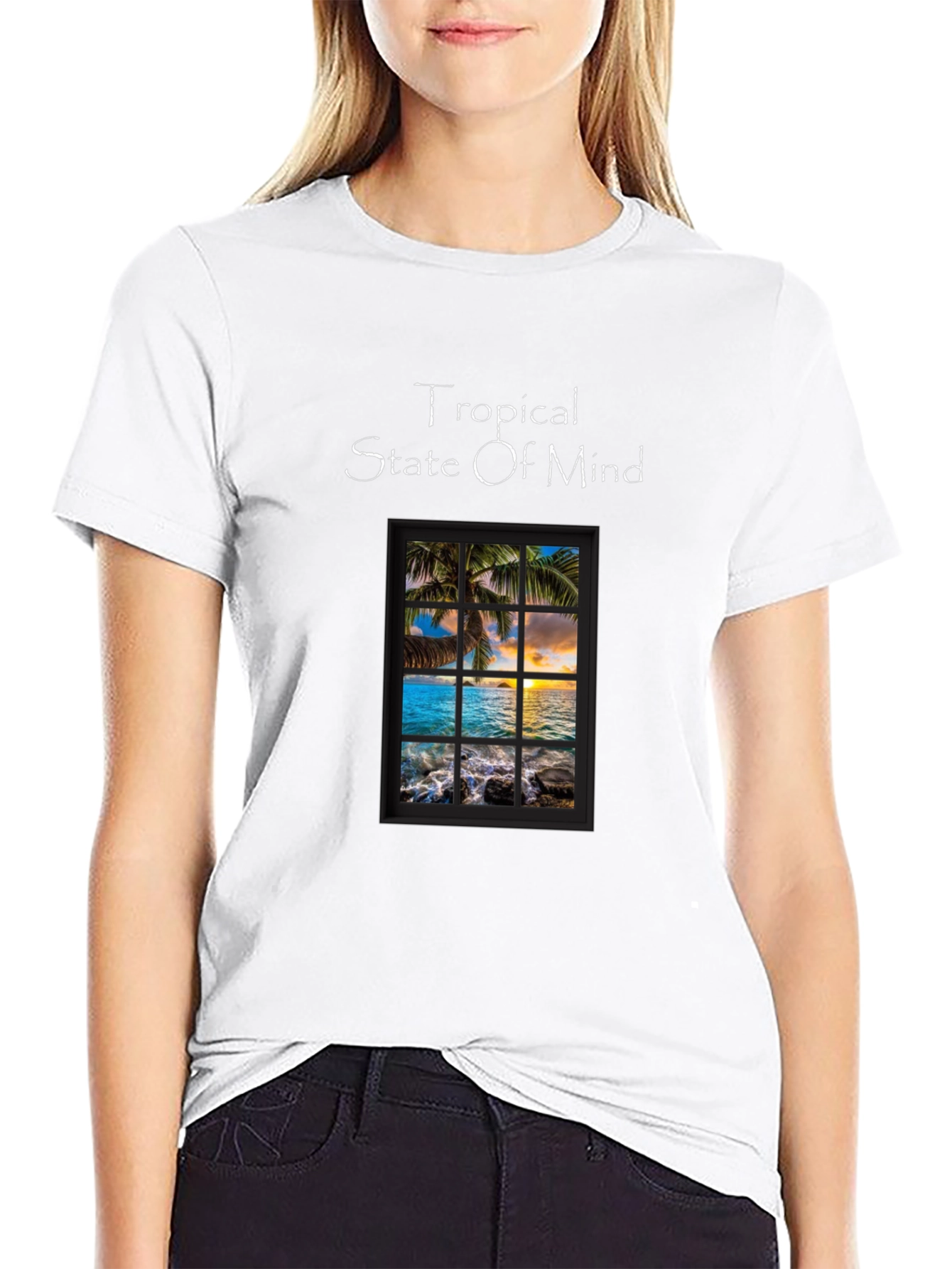 Tropical State of Mind Graphic T-Shirt