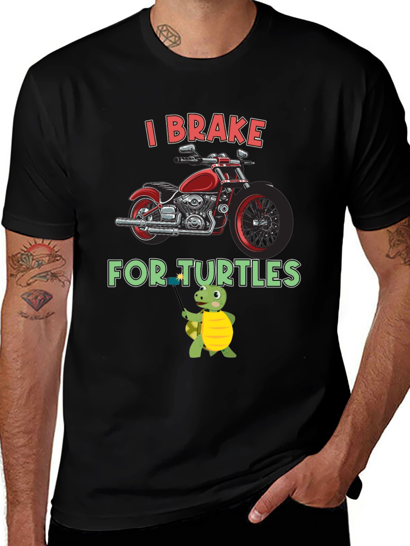 I Brake For Turtles Graphic Tee
