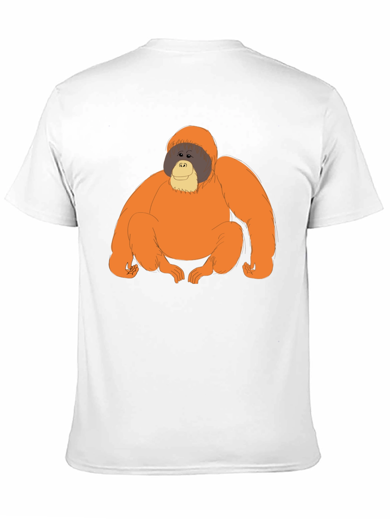 Orangutan Graphic Tee - Comfortable Black T-Shirt
