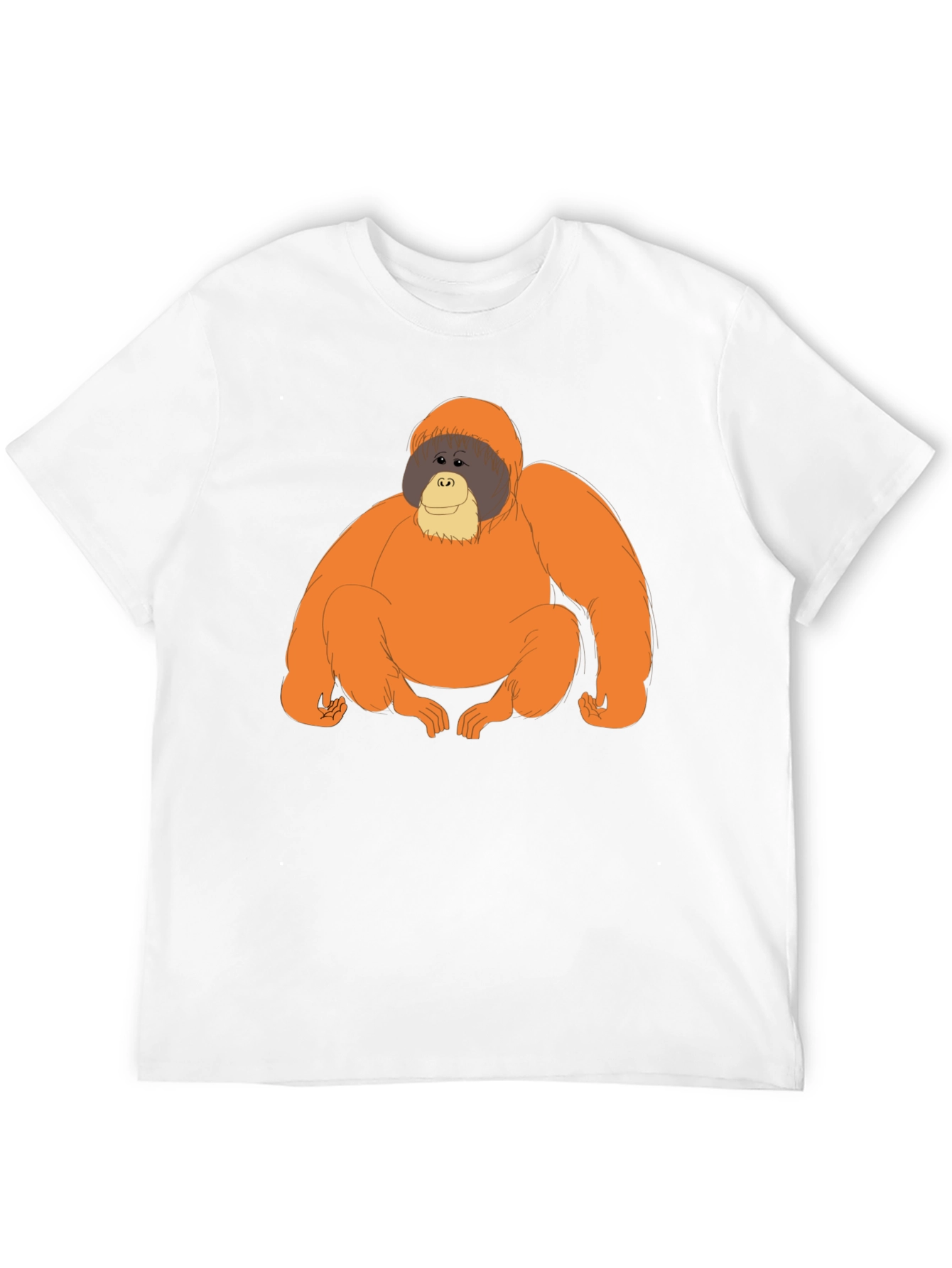 Orangutan Graphic Tee - Comfortable Black T-Shirt