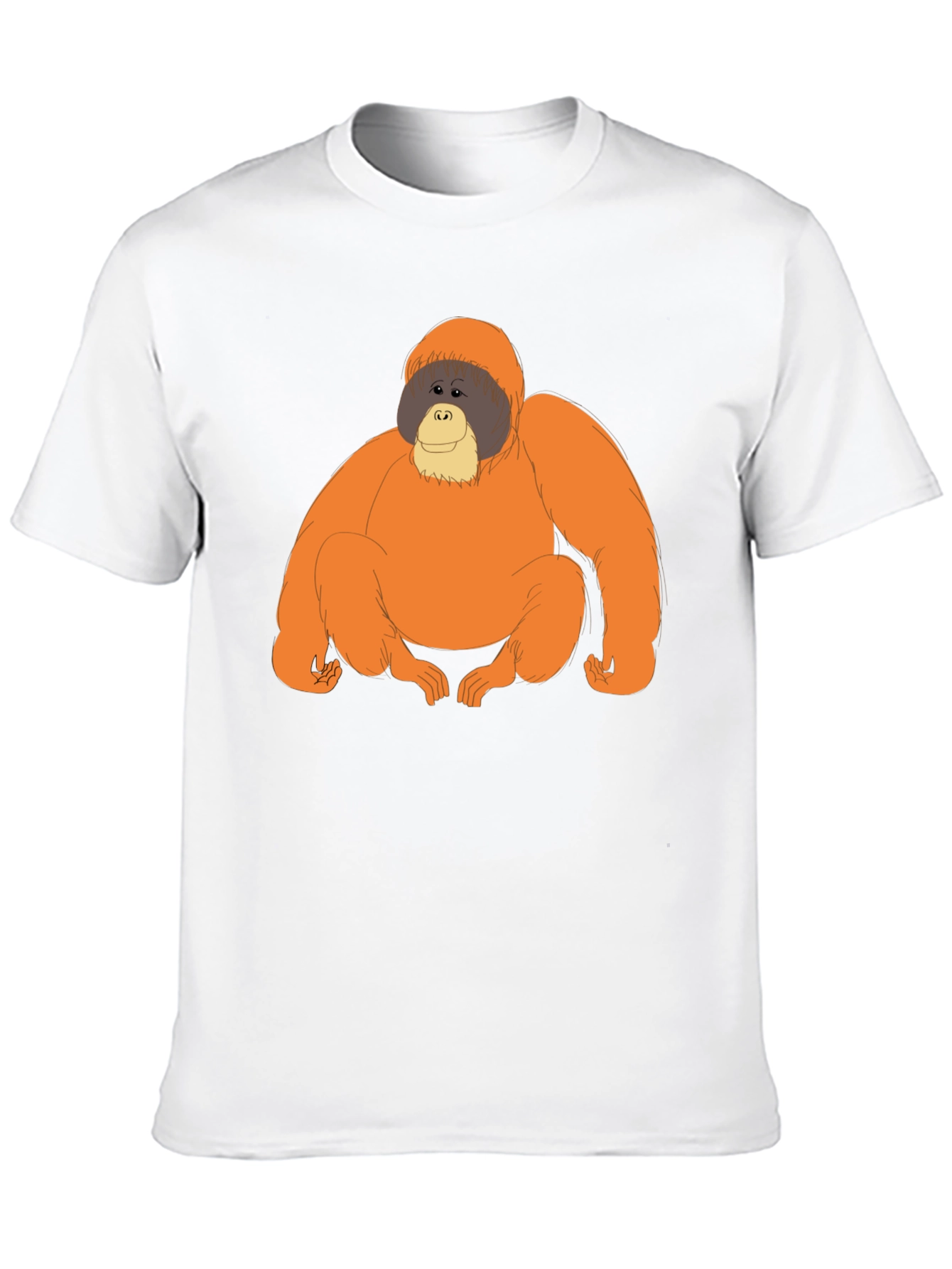 Orangutan Graphic Tee - Comfortable Black T-Shirt