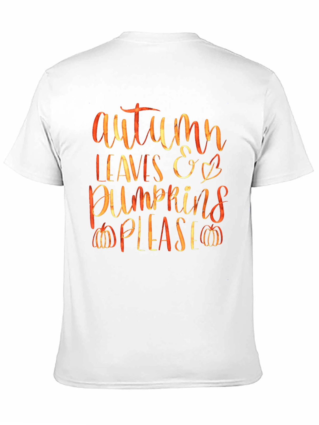 Autumn Leaves & Pumpkins Graphic Tee