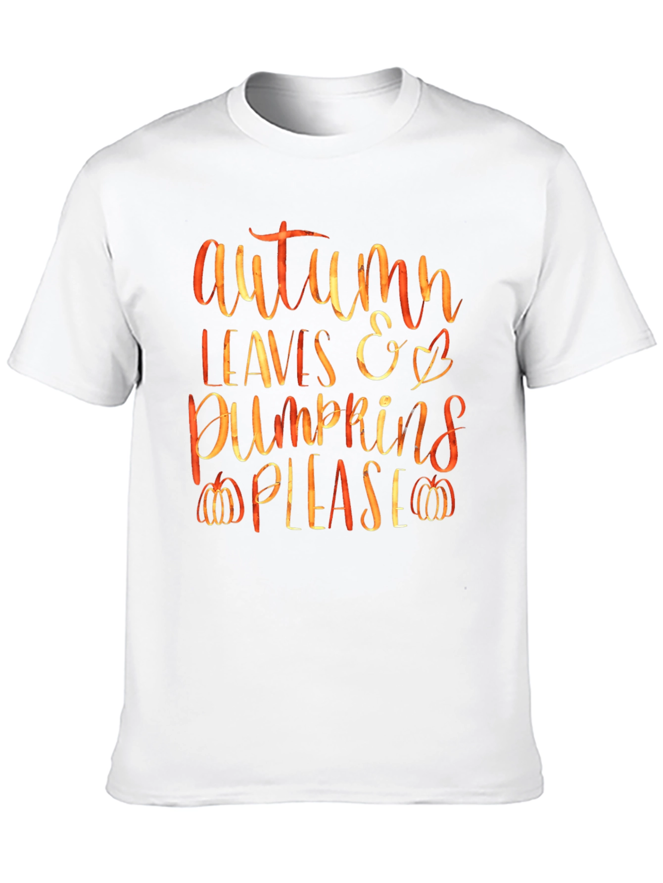 Autumn Leaves & Pumpkins Graphic Tee