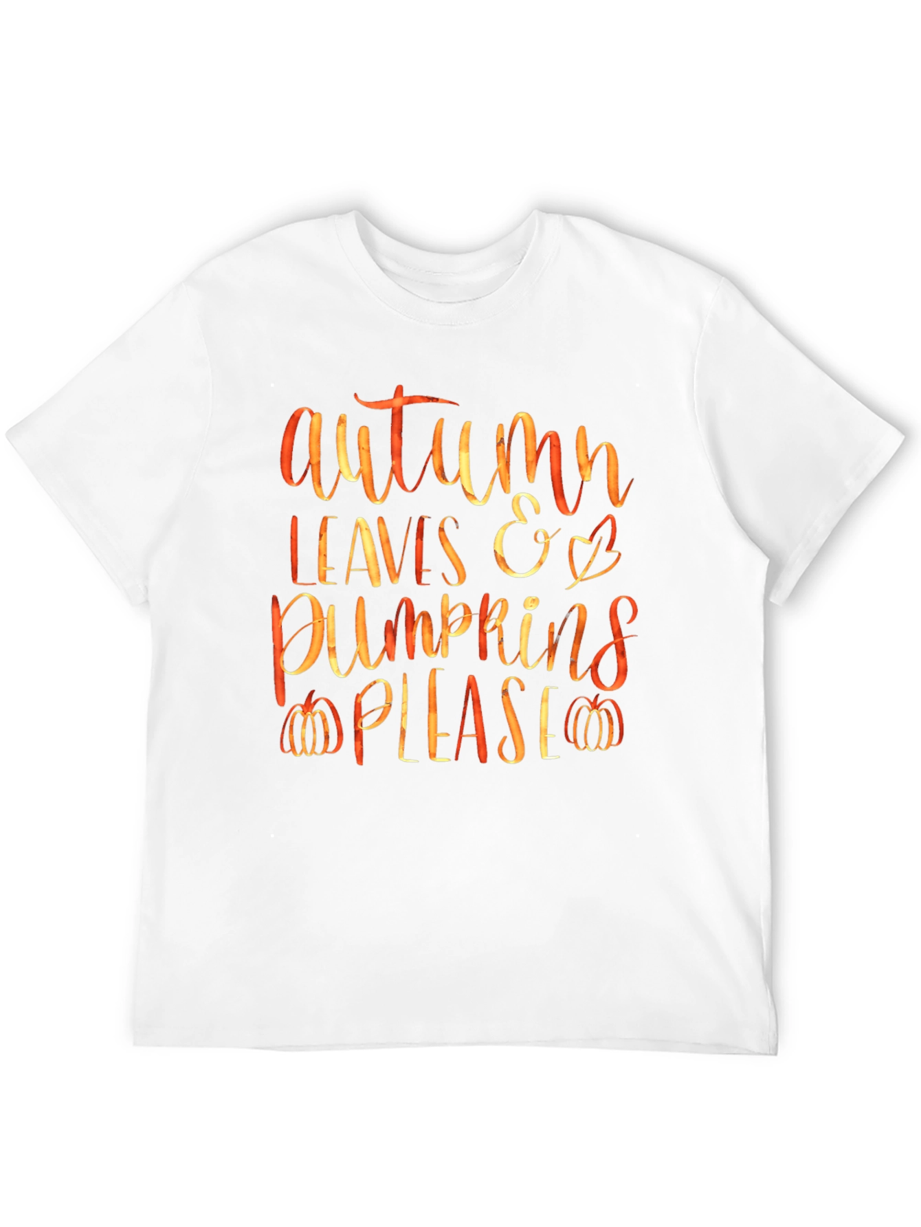 Autumn Leaves & Pumpkins Graphic Tee
