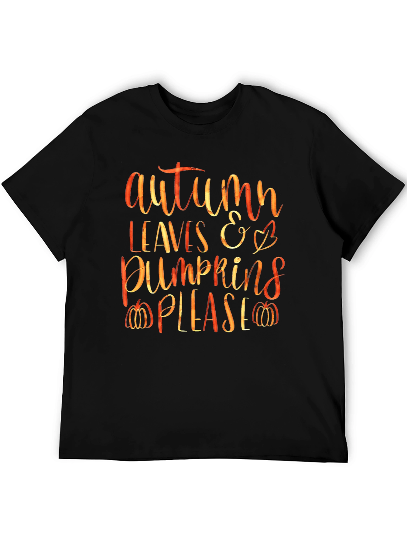 Autumn Leaves & Pumpkins Graphic Tee