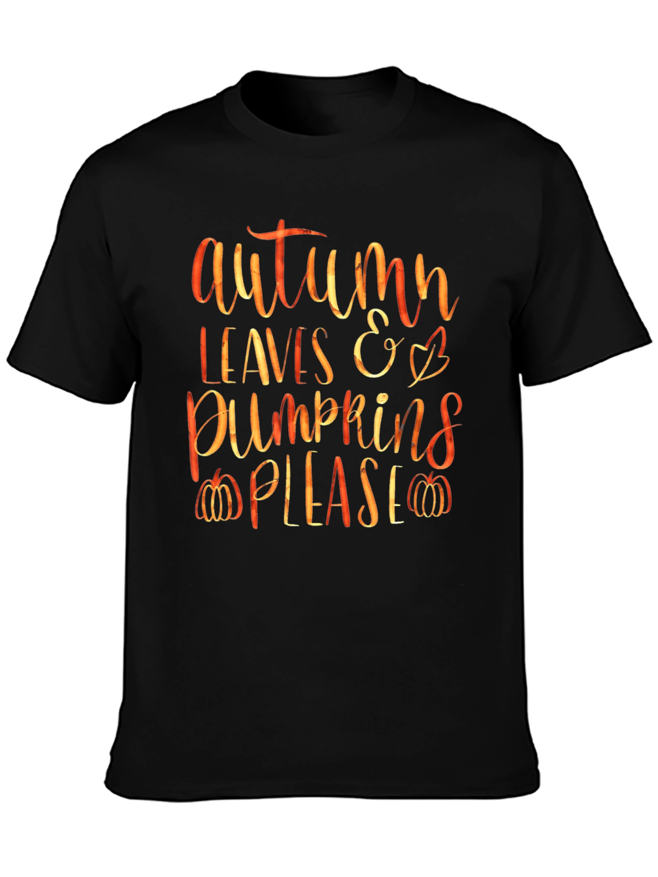 Autumn Leaves & Pumpkins Graphic Tee