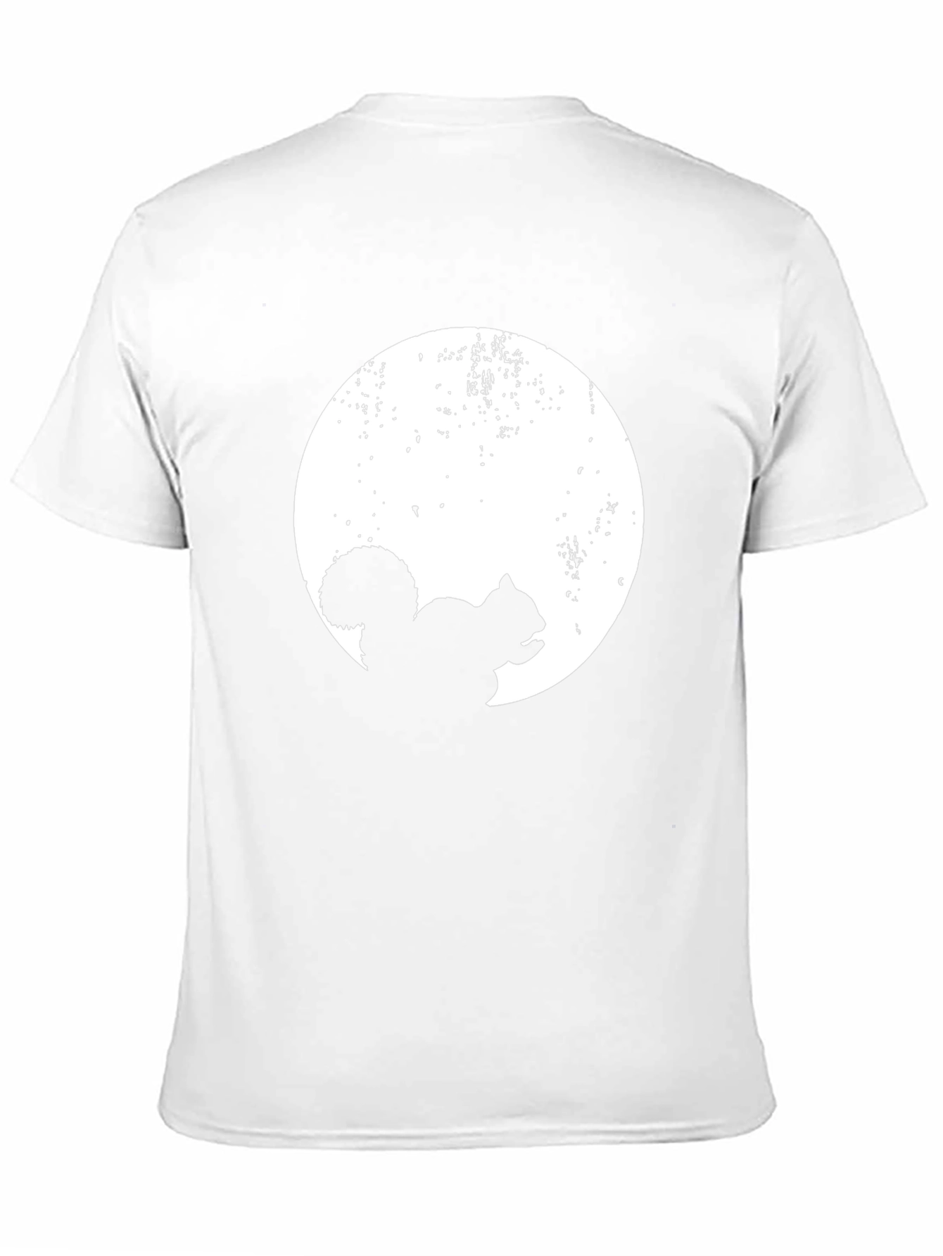 Squirrel Moon Graphic Tee - Black Cotton Comfort