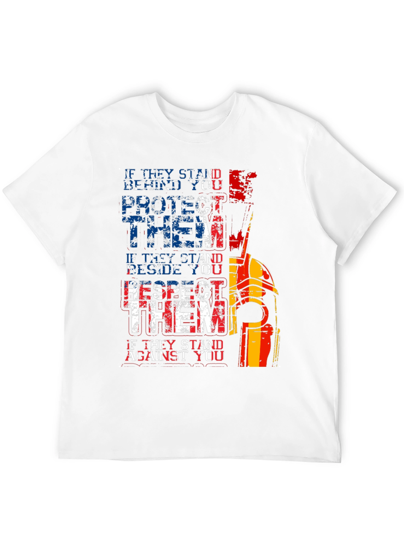 Patriotic Spartan T-Shirt - Protect Respect Stand
