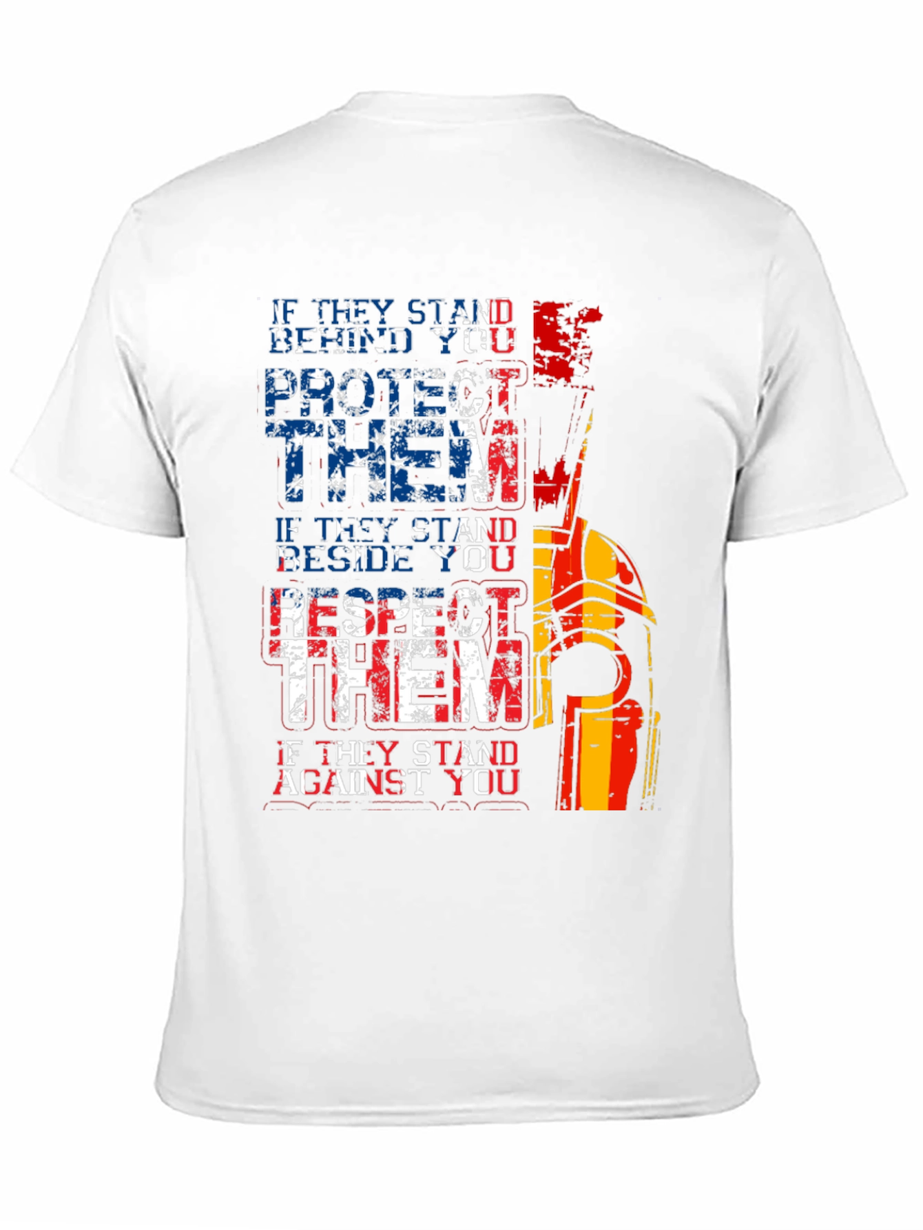 Patriotic Spartan T-Shirt - Protect Respect Stand