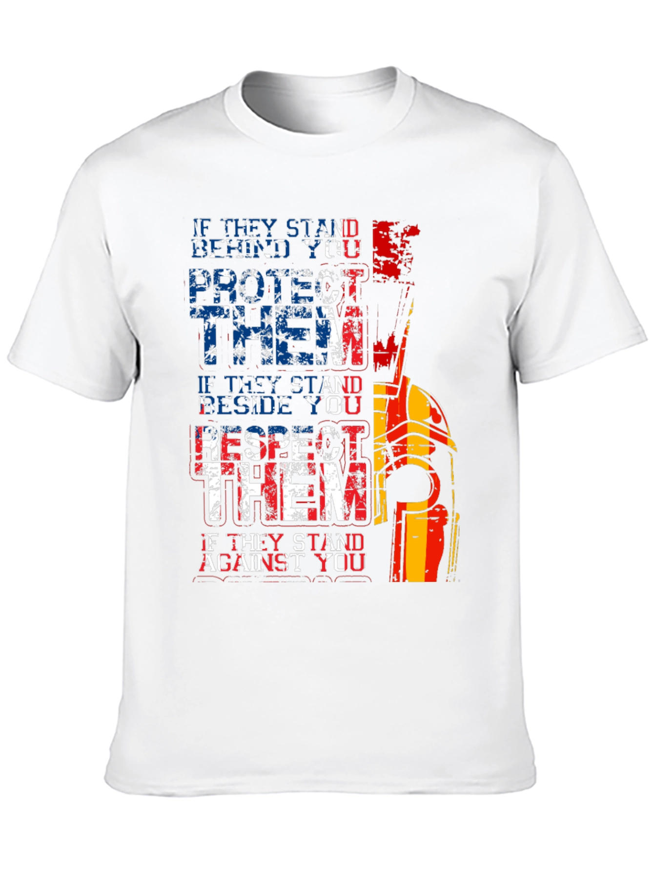 Patriotic Spartan T-Shirt - Protect Respect Stand