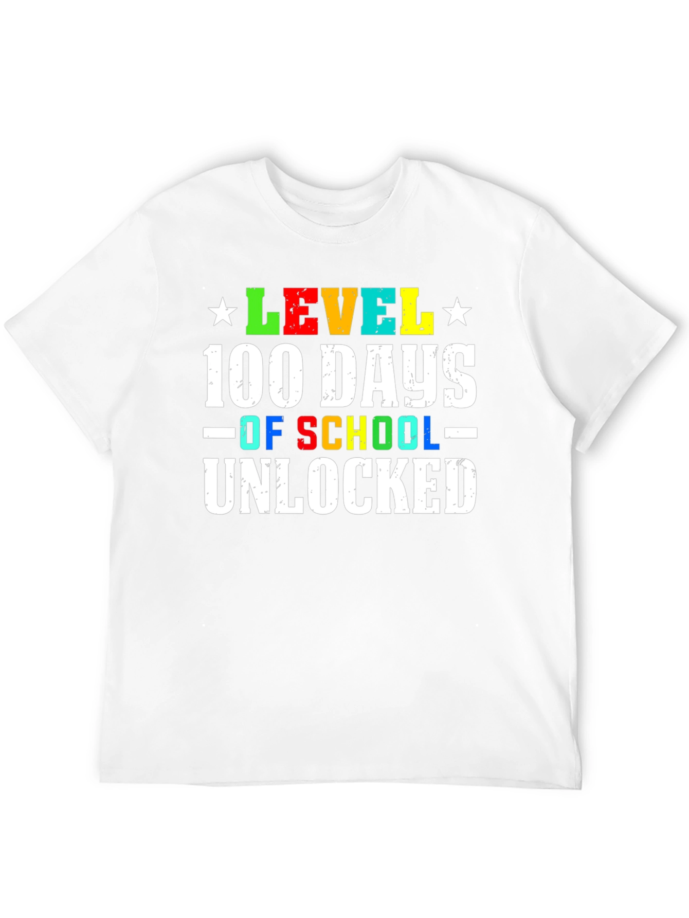 100 Days of School Unlocked Black T-Shirt