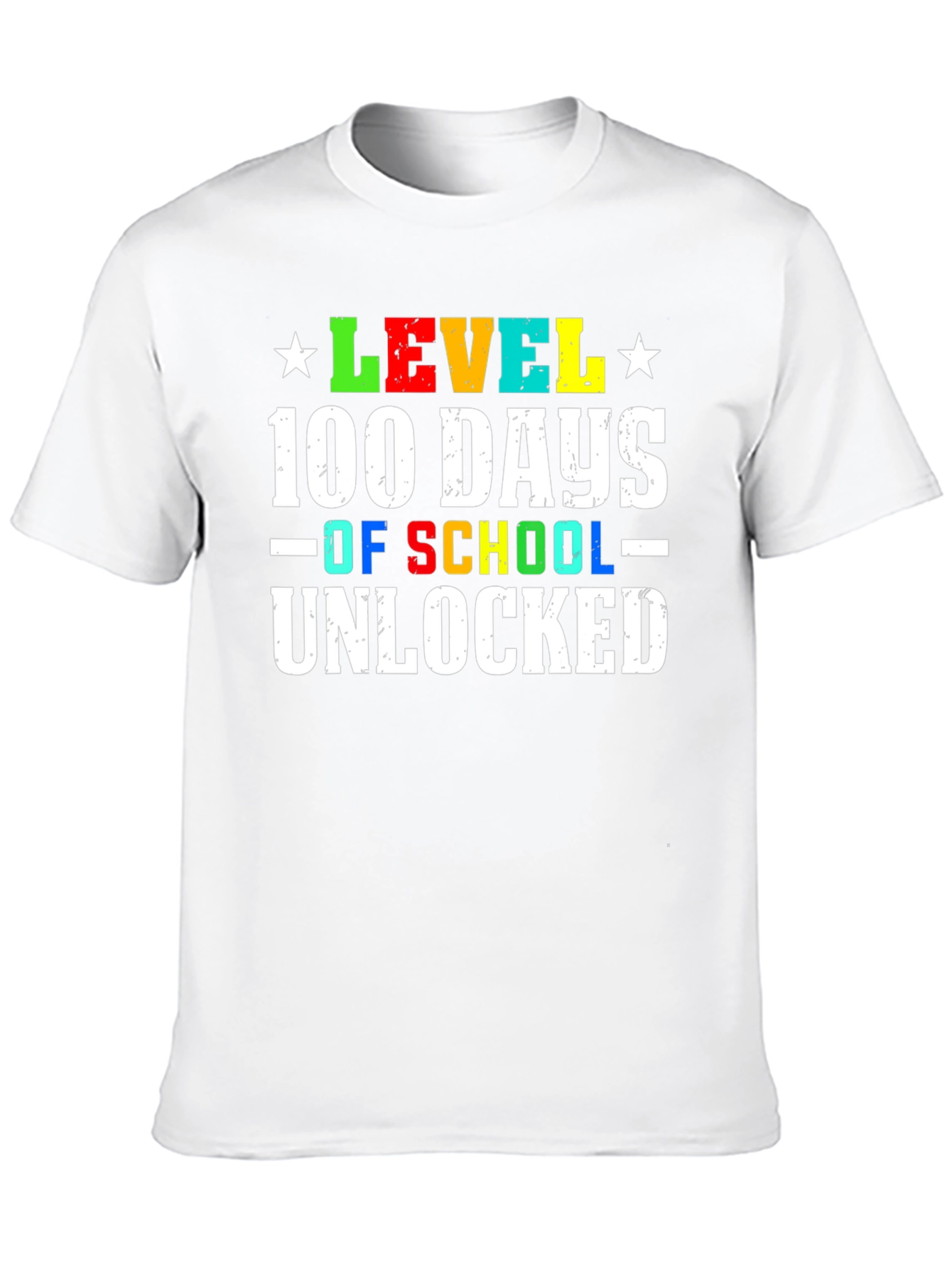 100 Days of School Unlocked Black T-Shirt