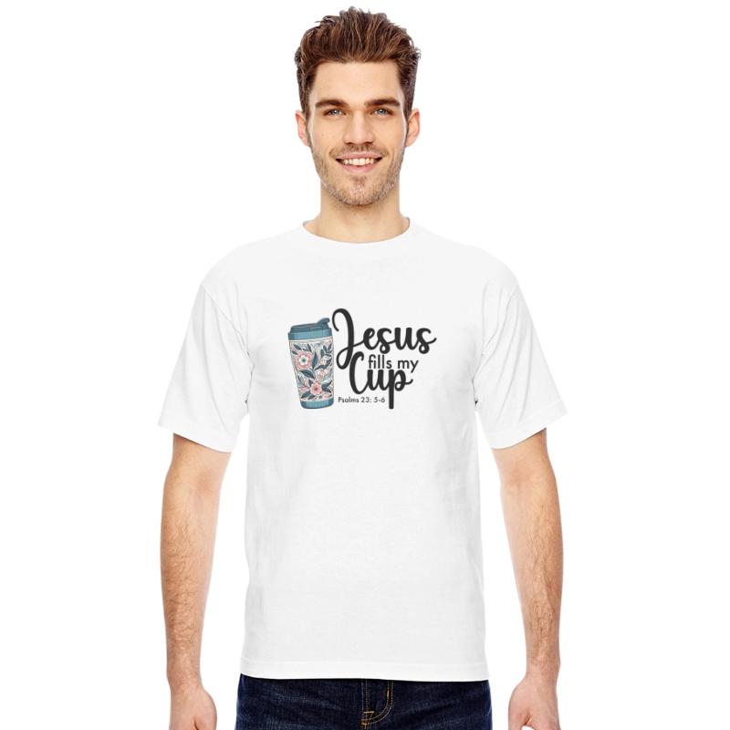 Jesus fills my cup, Christian design