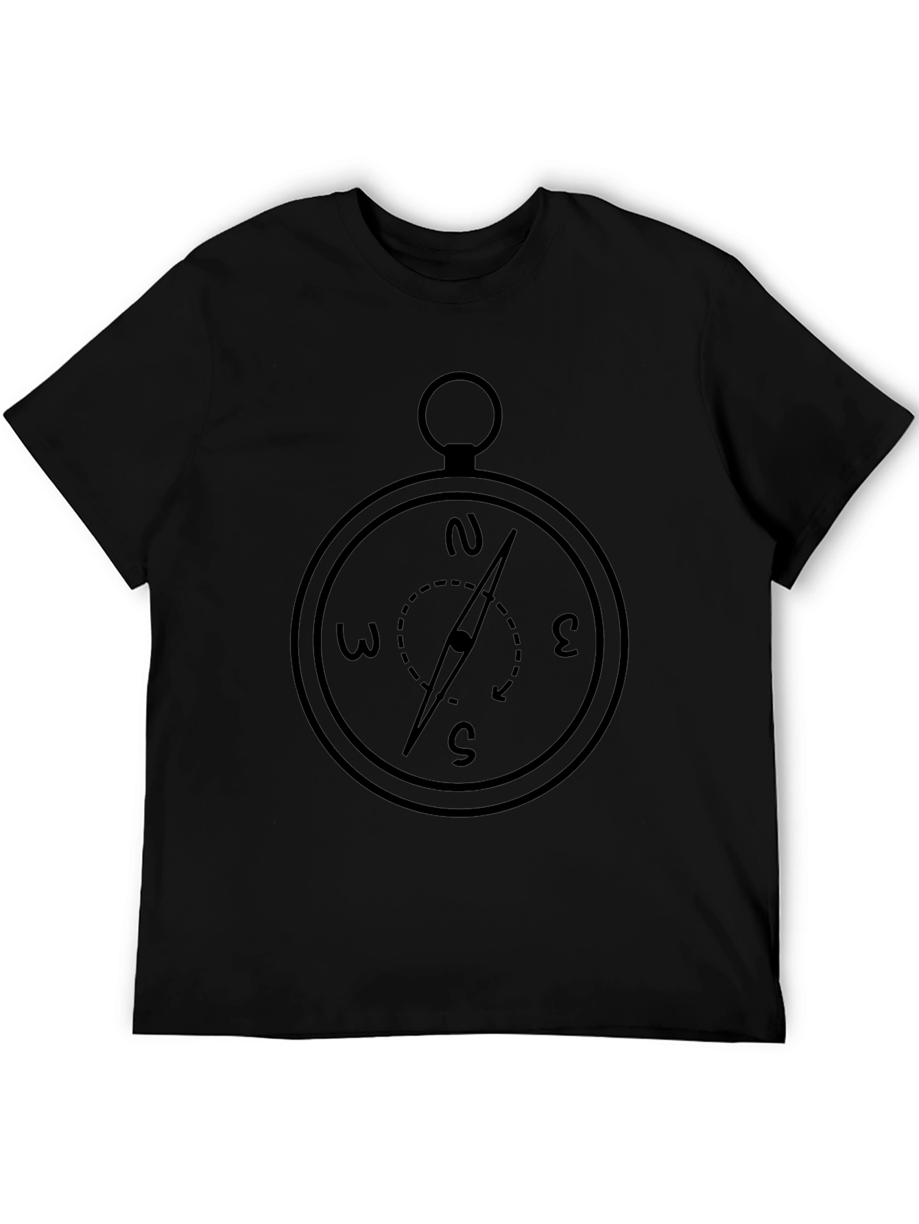 Compass Graphic T-Shirt - Classic Black Tee