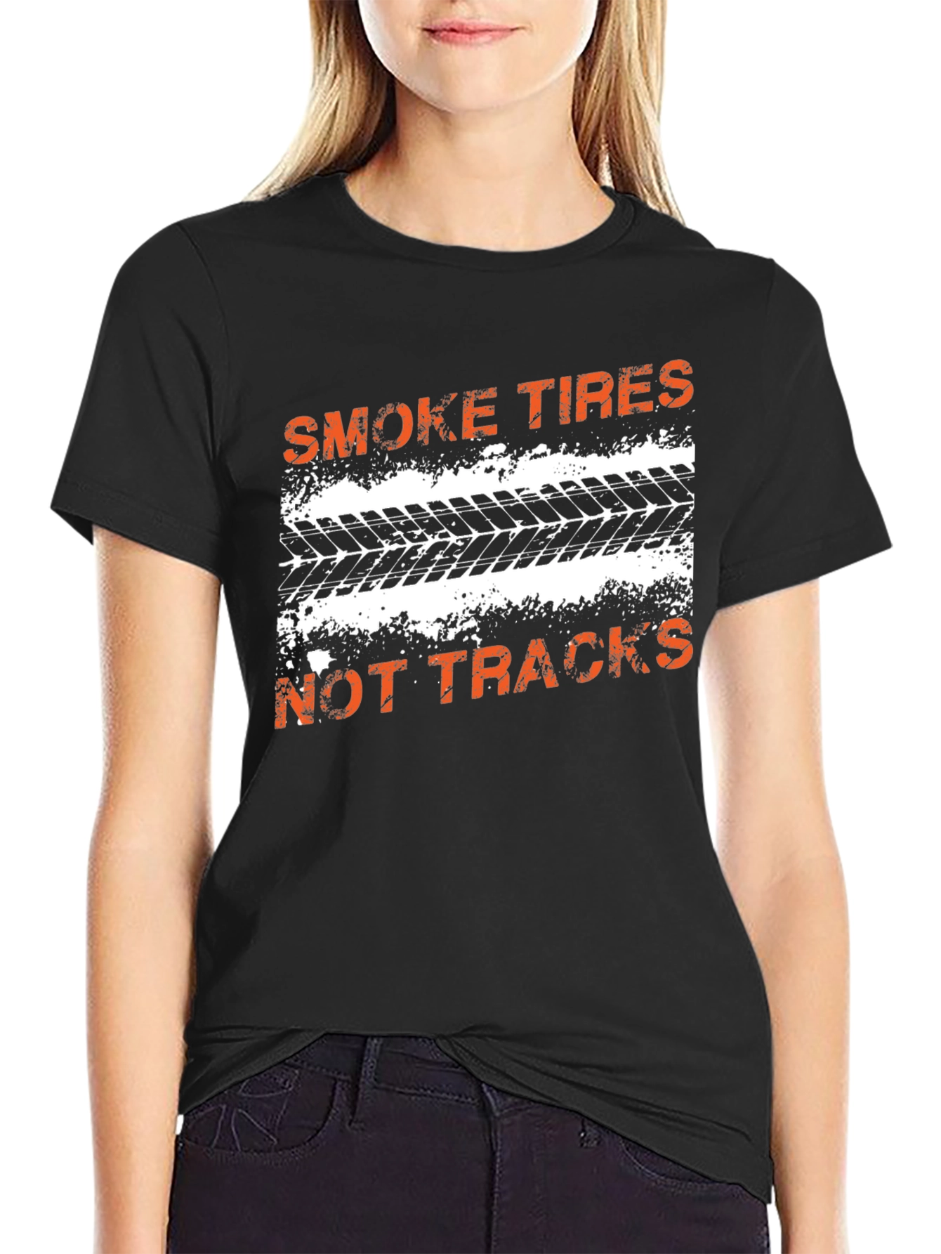 Smoke Tires T-Shirt - Mens Black Graphic Tee