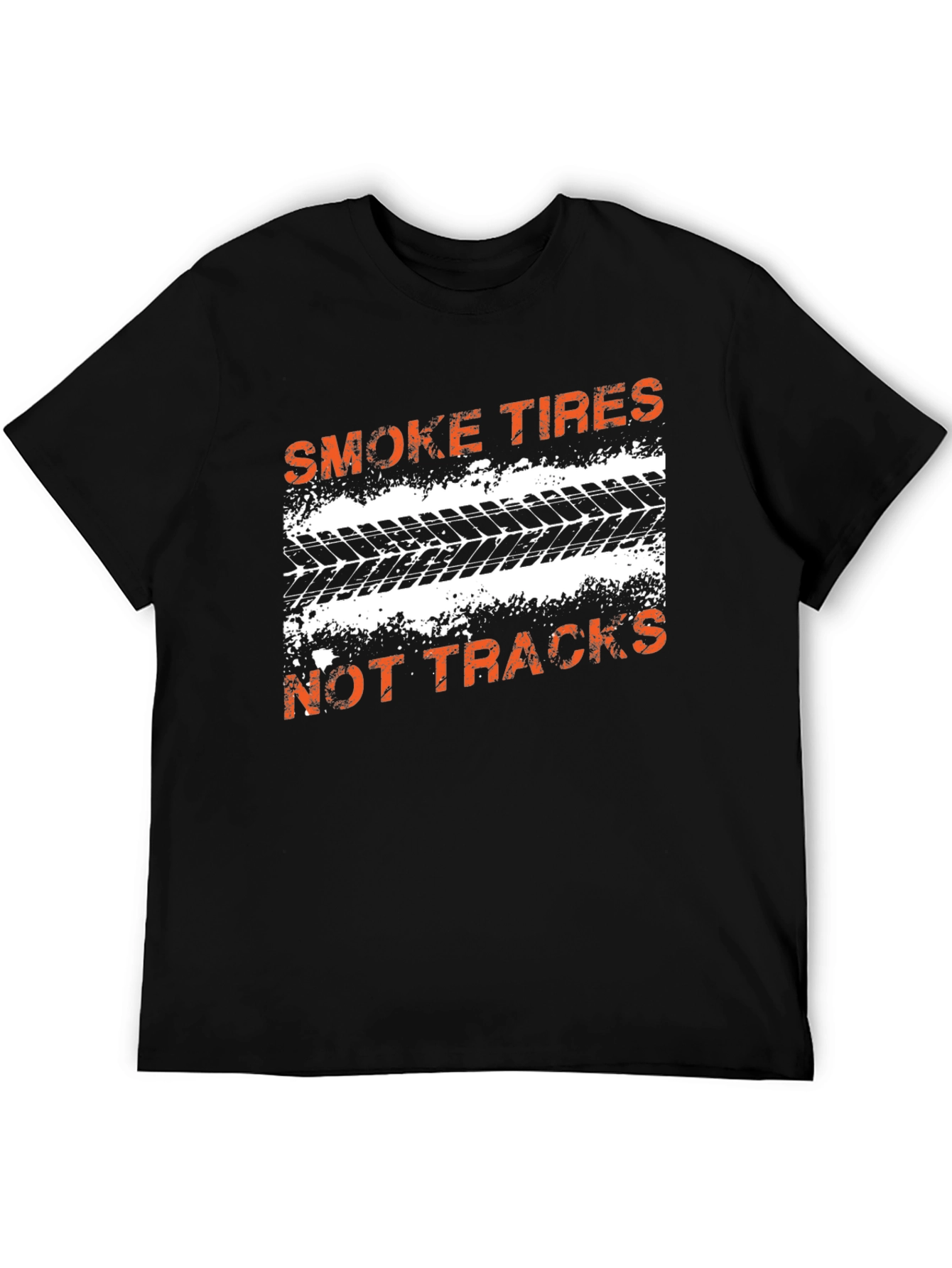 Smoke Tires T-Shirt - Mens Black Graphic Tee