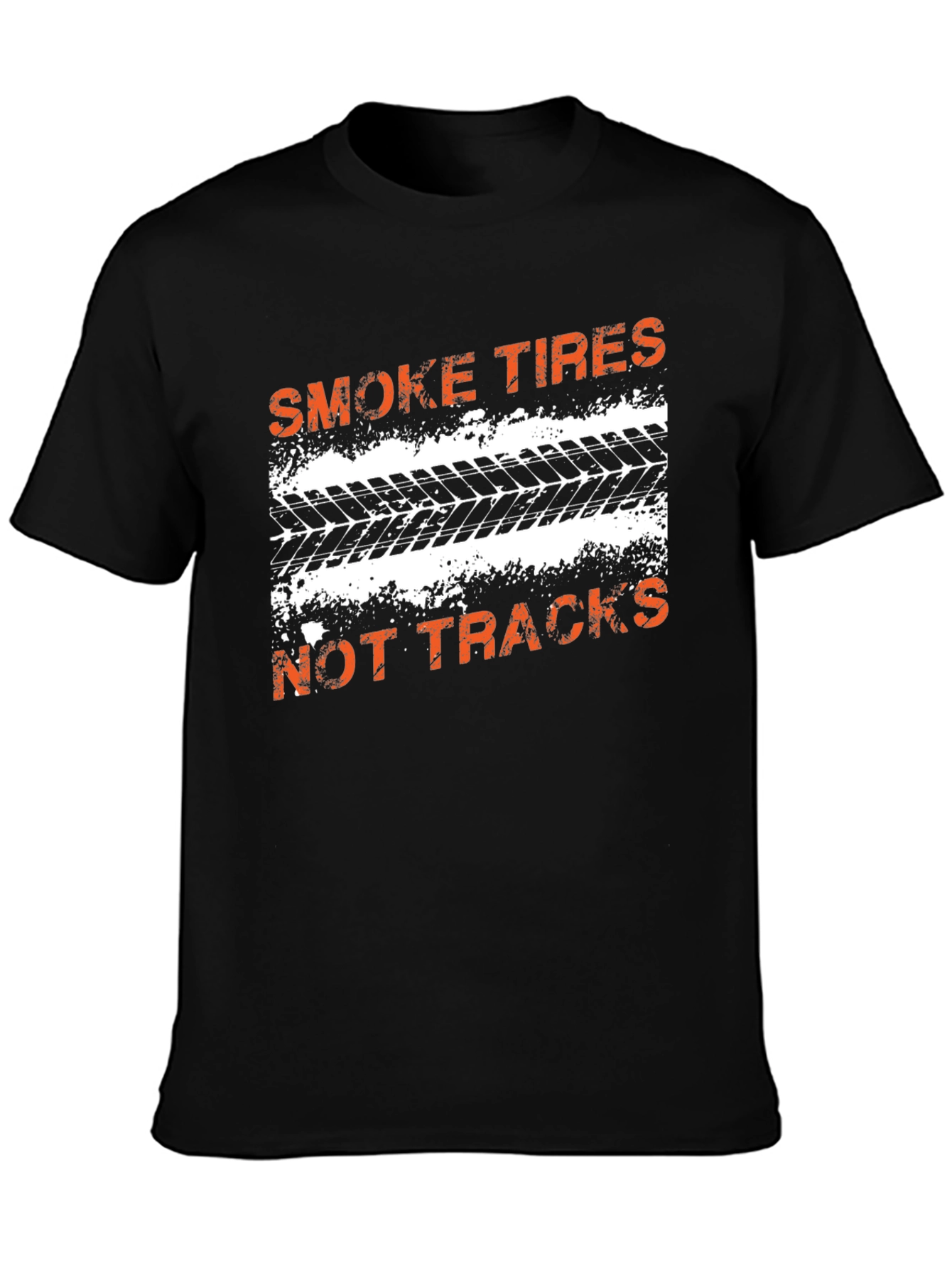 Smoke Tires T-Shirt - Mens Black Graphic Tee